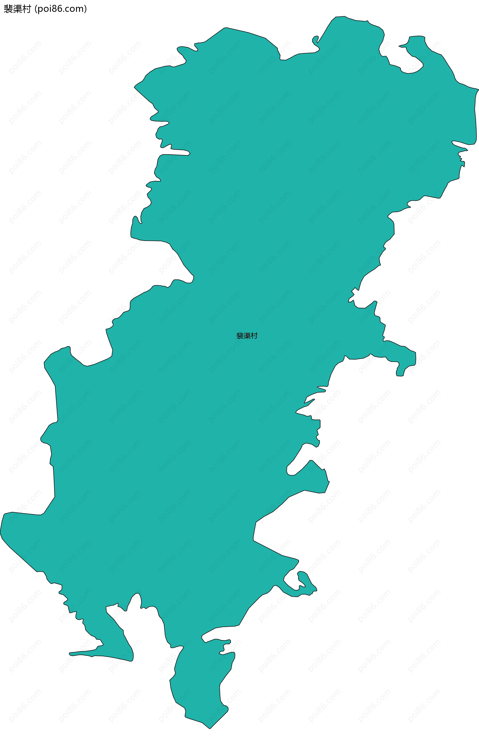 裴渠村边界地图