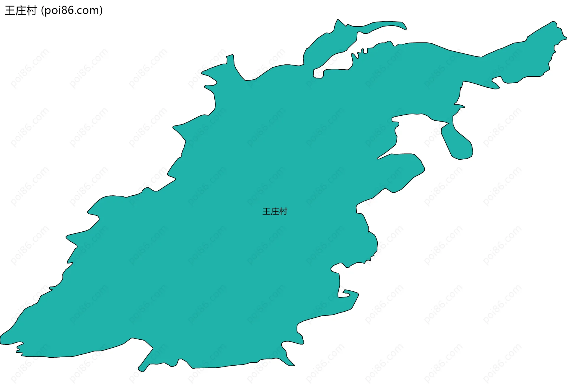 王庄村边界地图