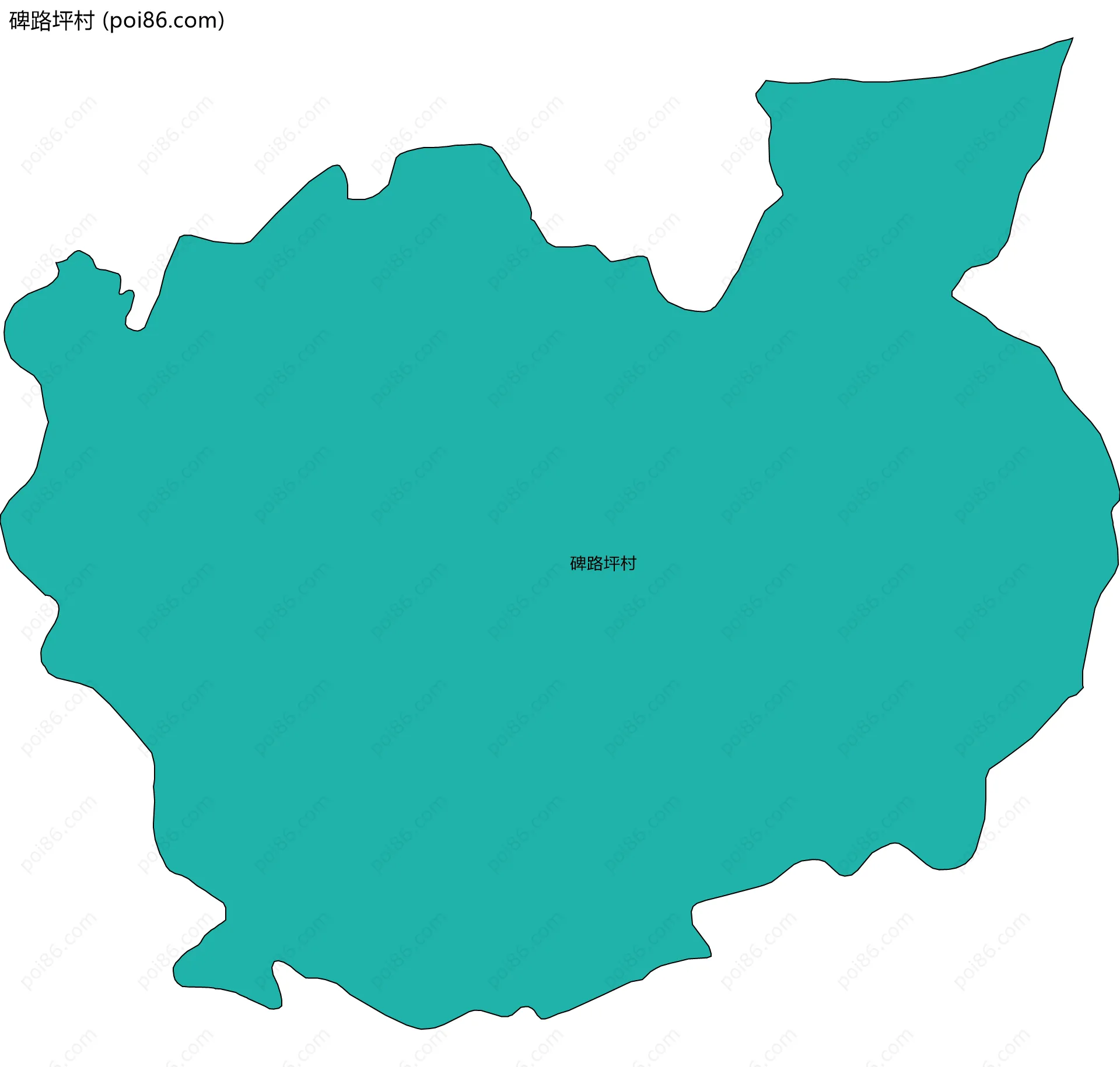 碑路坪村边界地图