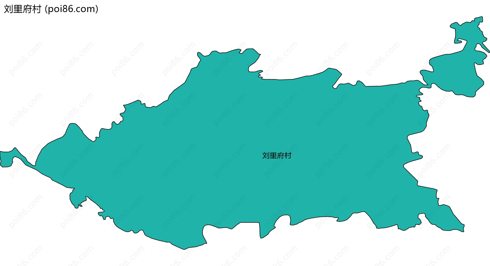 刘里府村边界地图