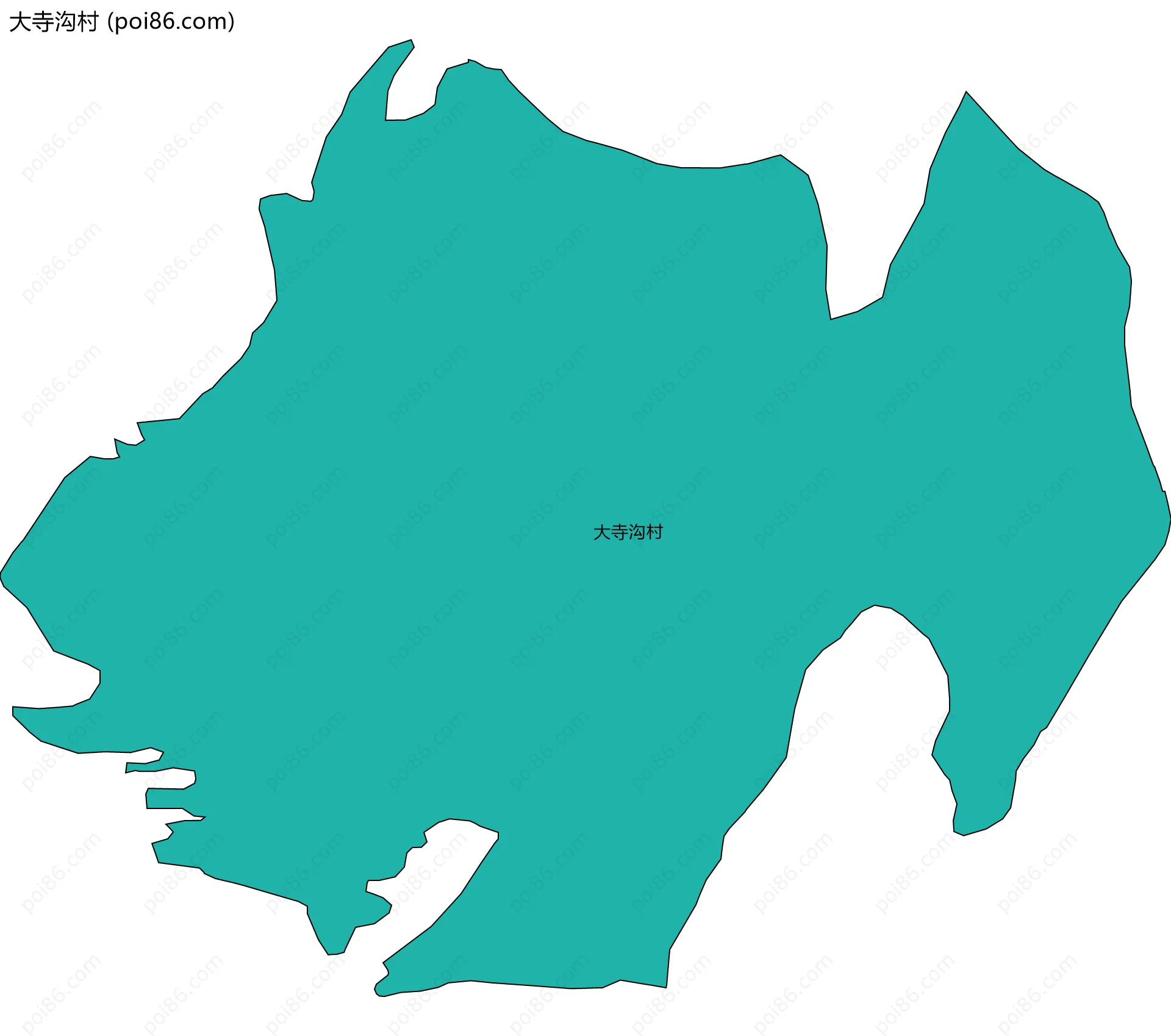 大寺沟村边界地图