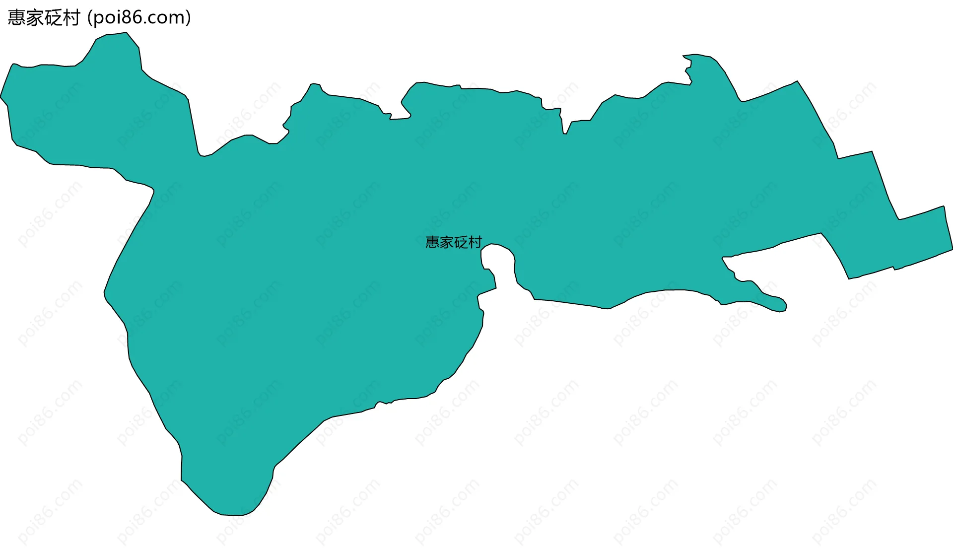 惠家砭村边界地图