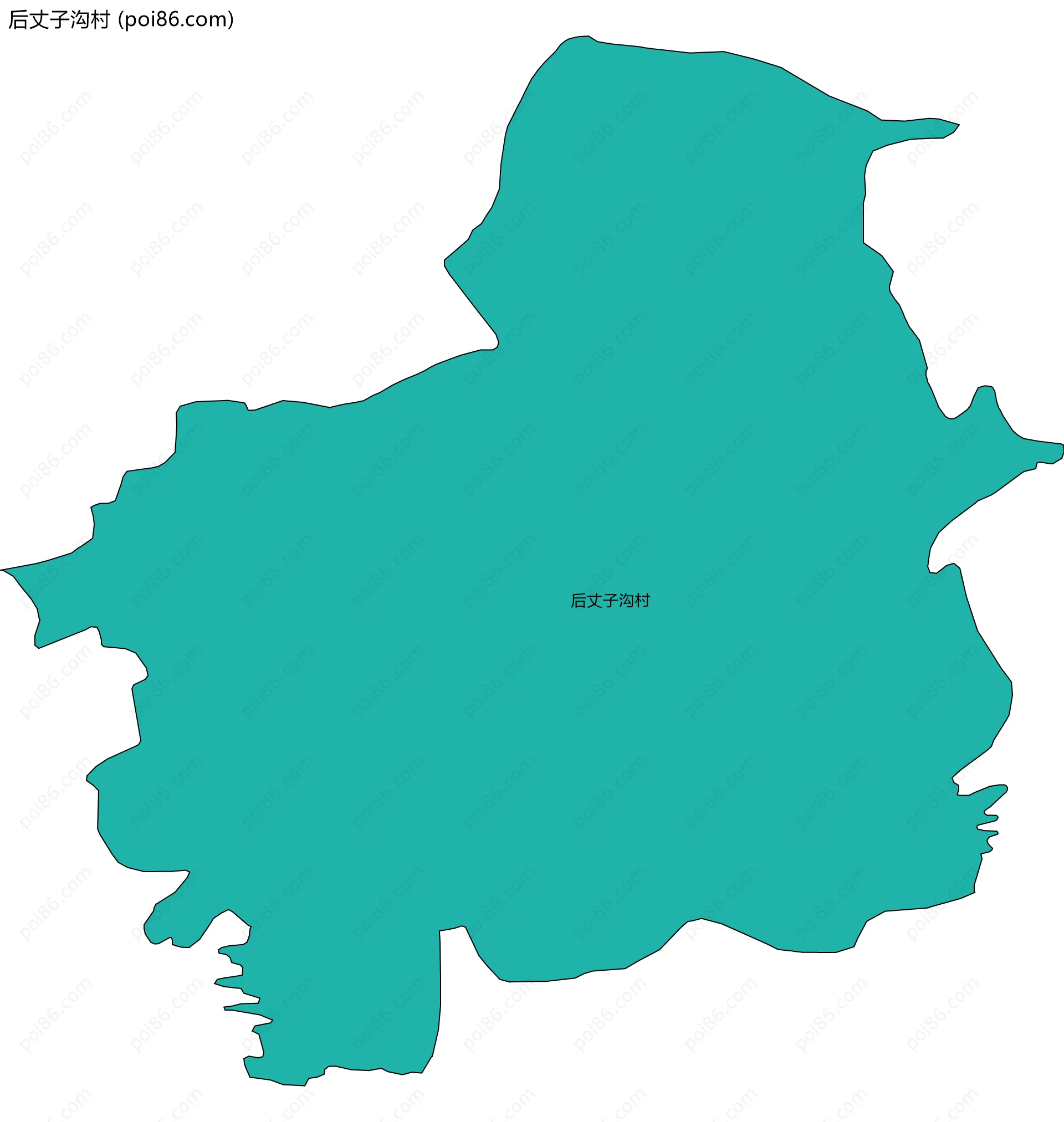 后丈子沟村边界地图