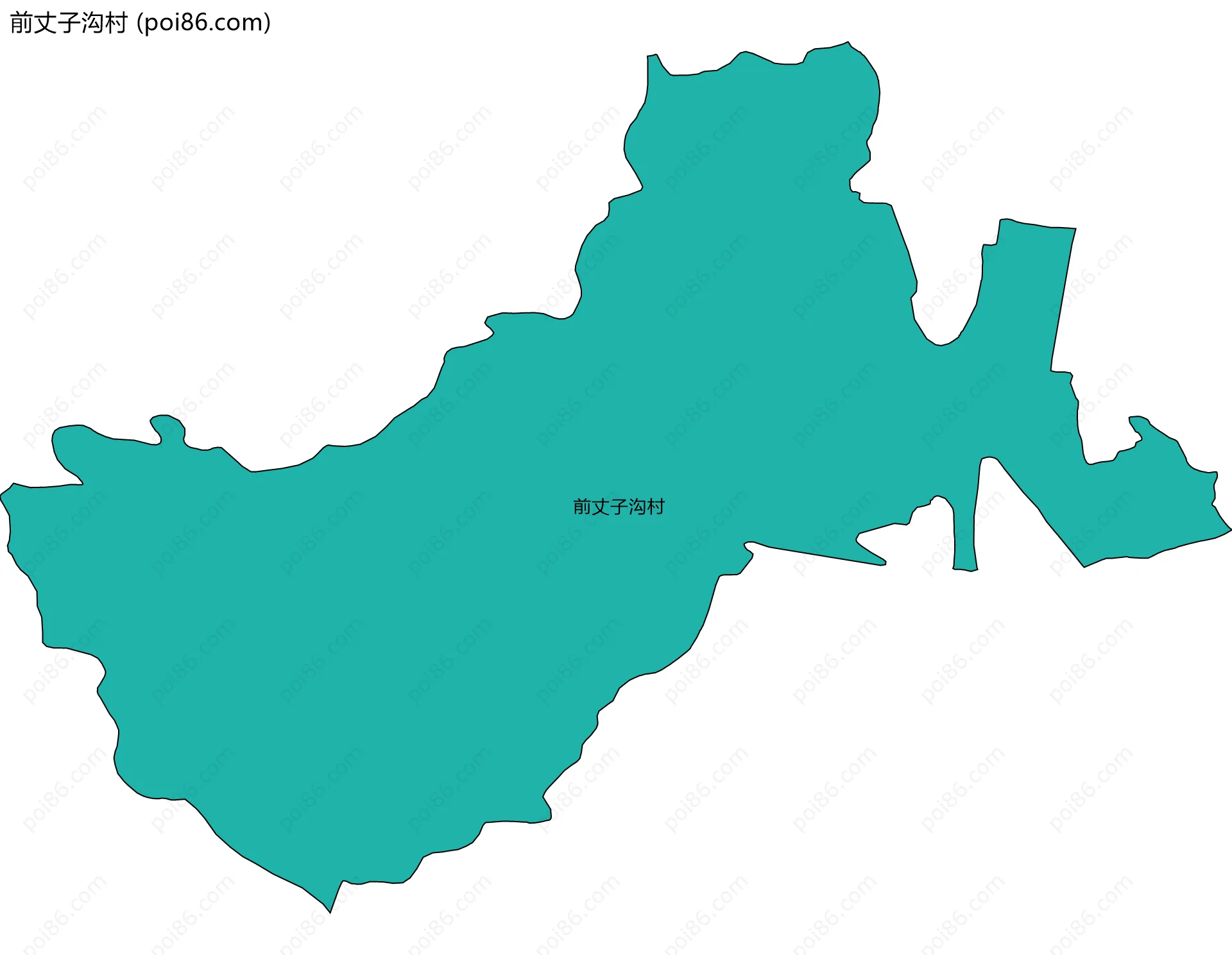 前丈子沟村边界地图
