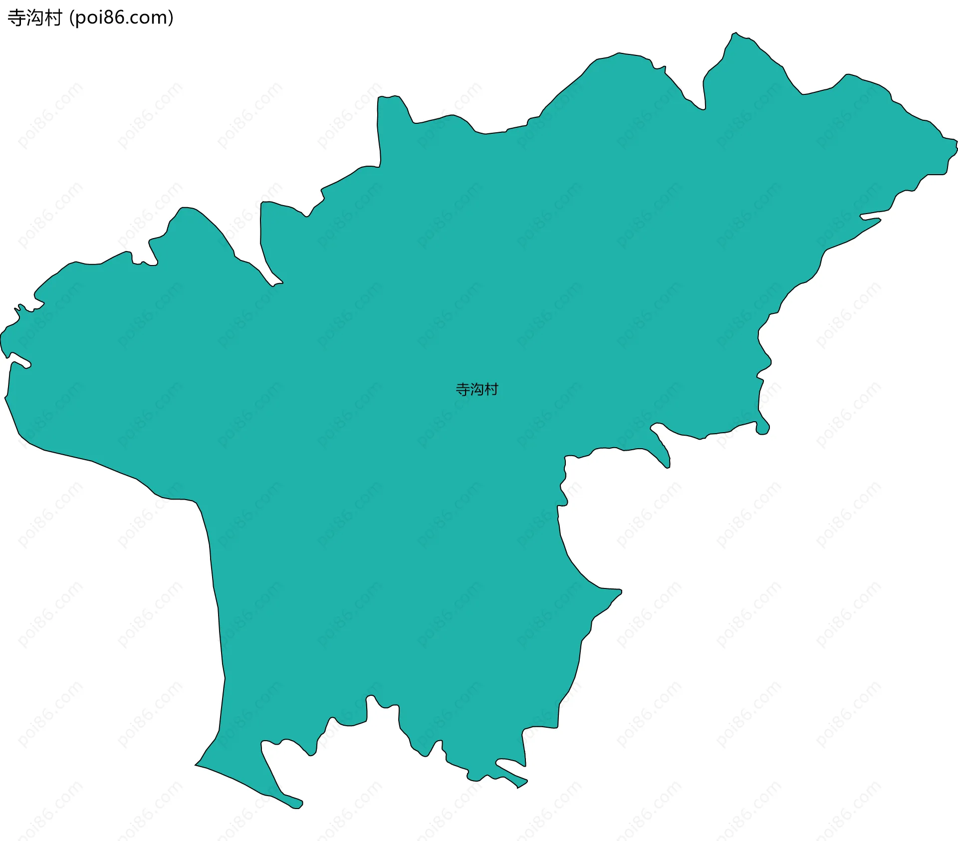 寺沟村边界地图