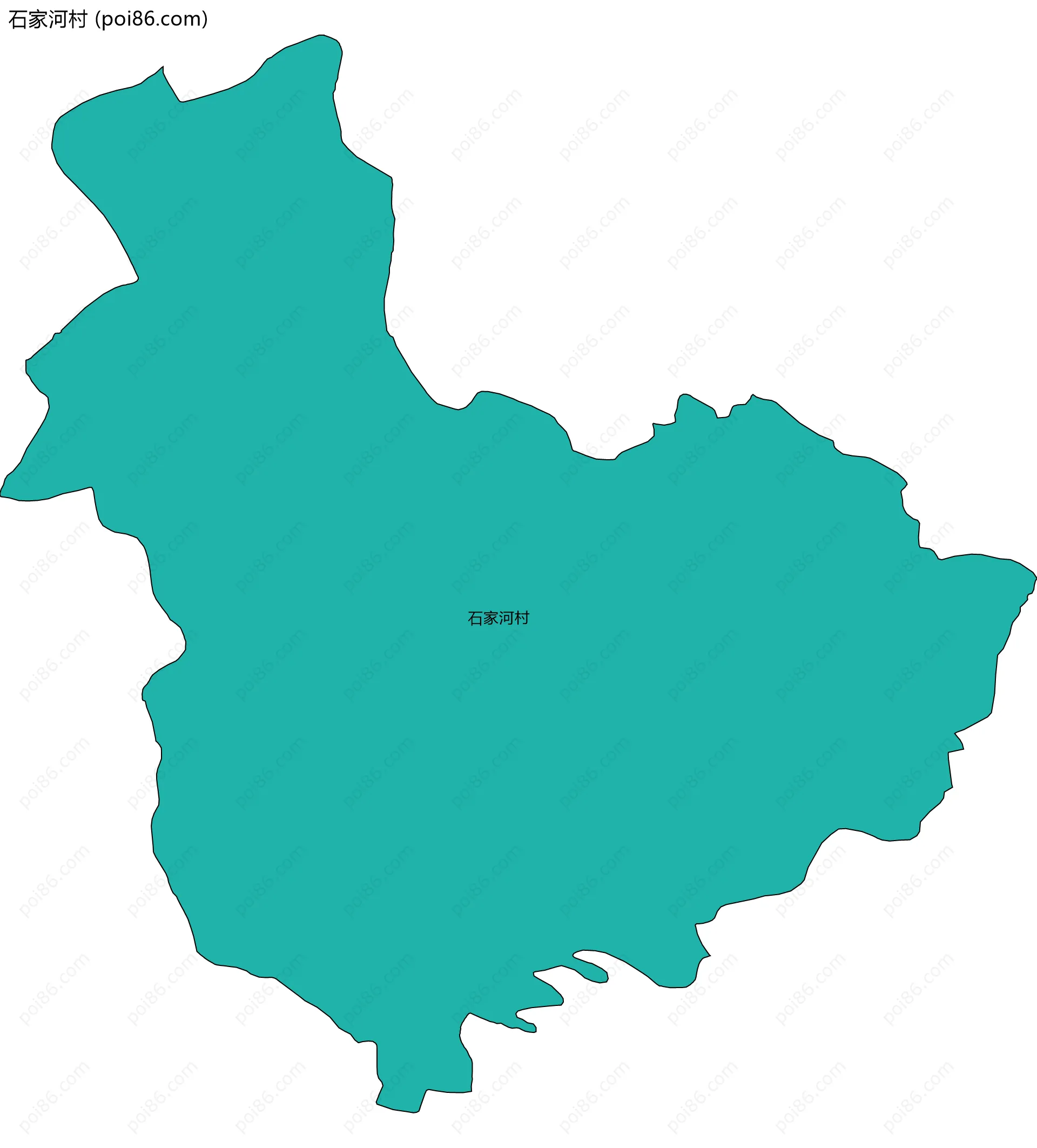 石家河村边界地图