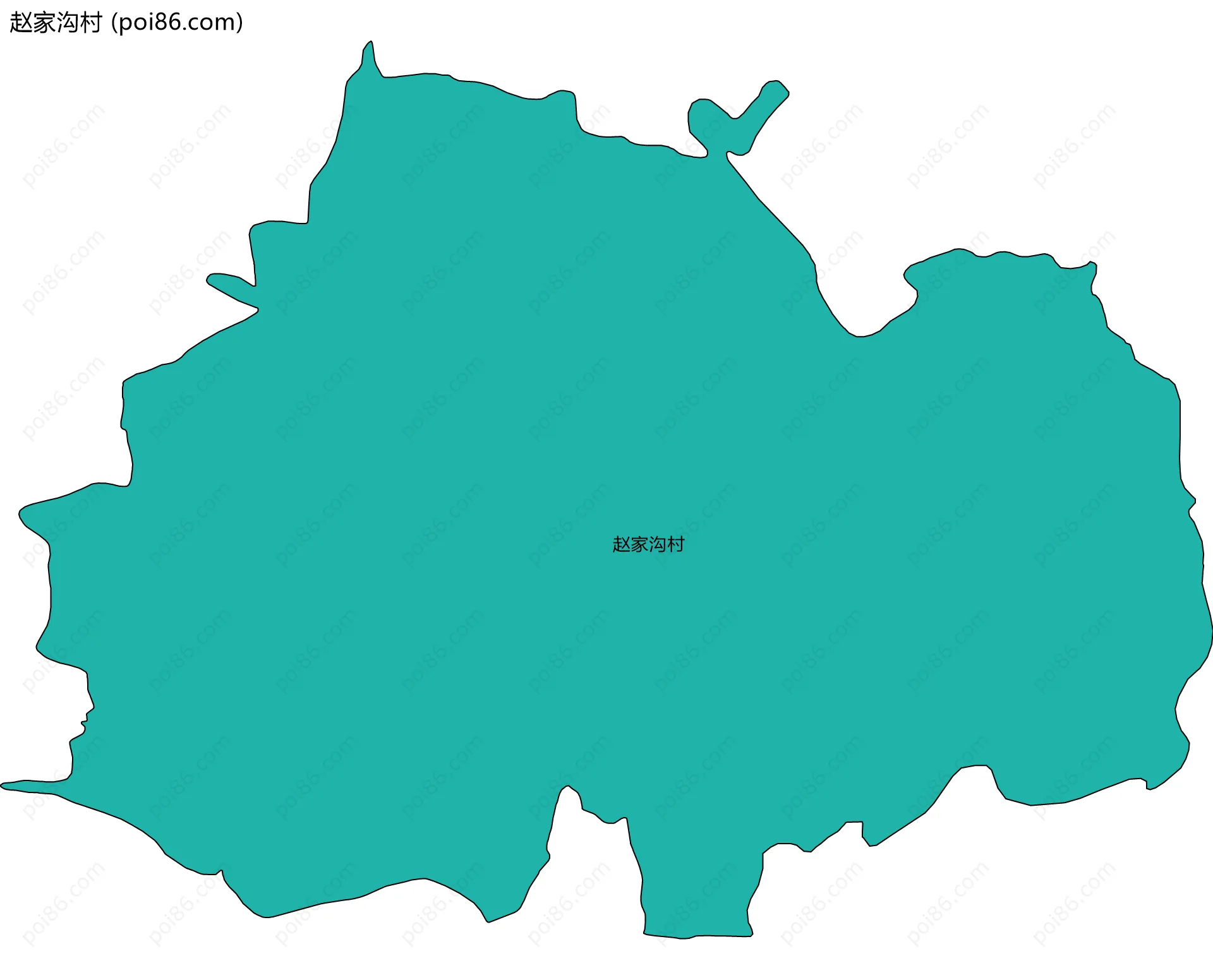赵家沟村边界地图