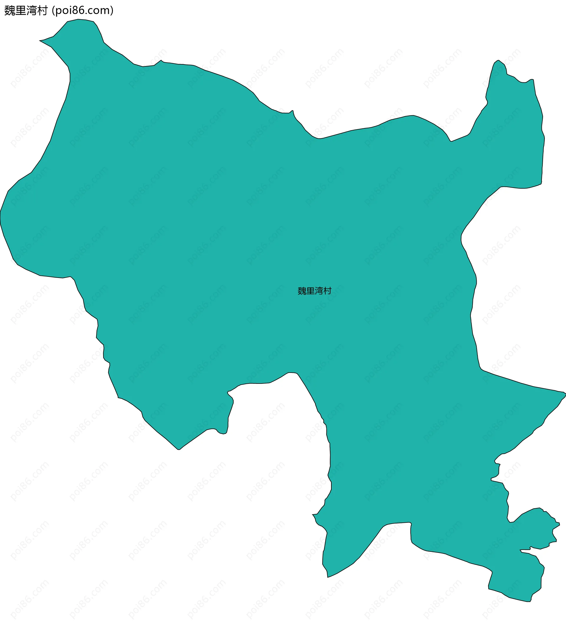 魏里湾村边界地图