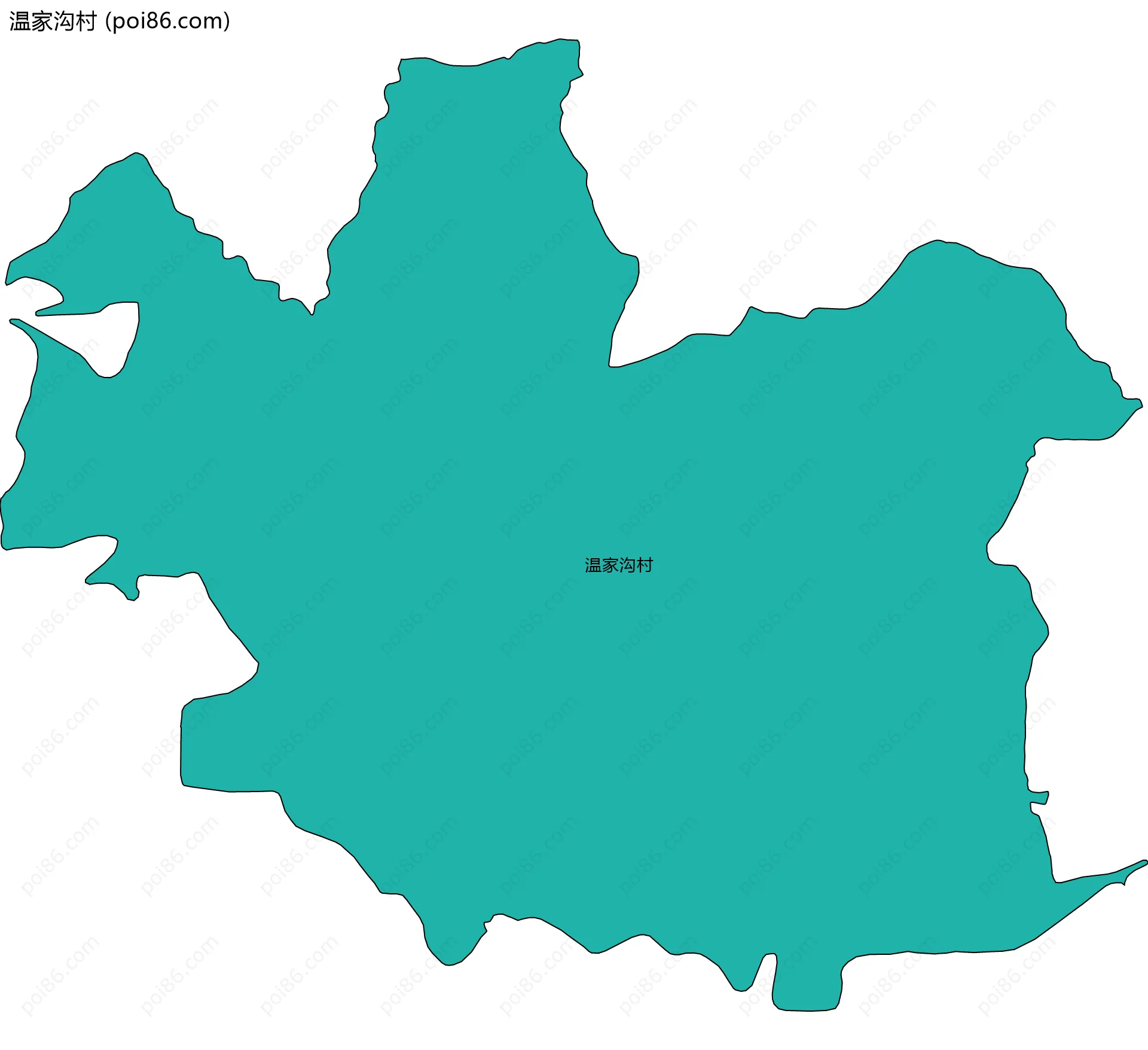 温家沟村边界地图