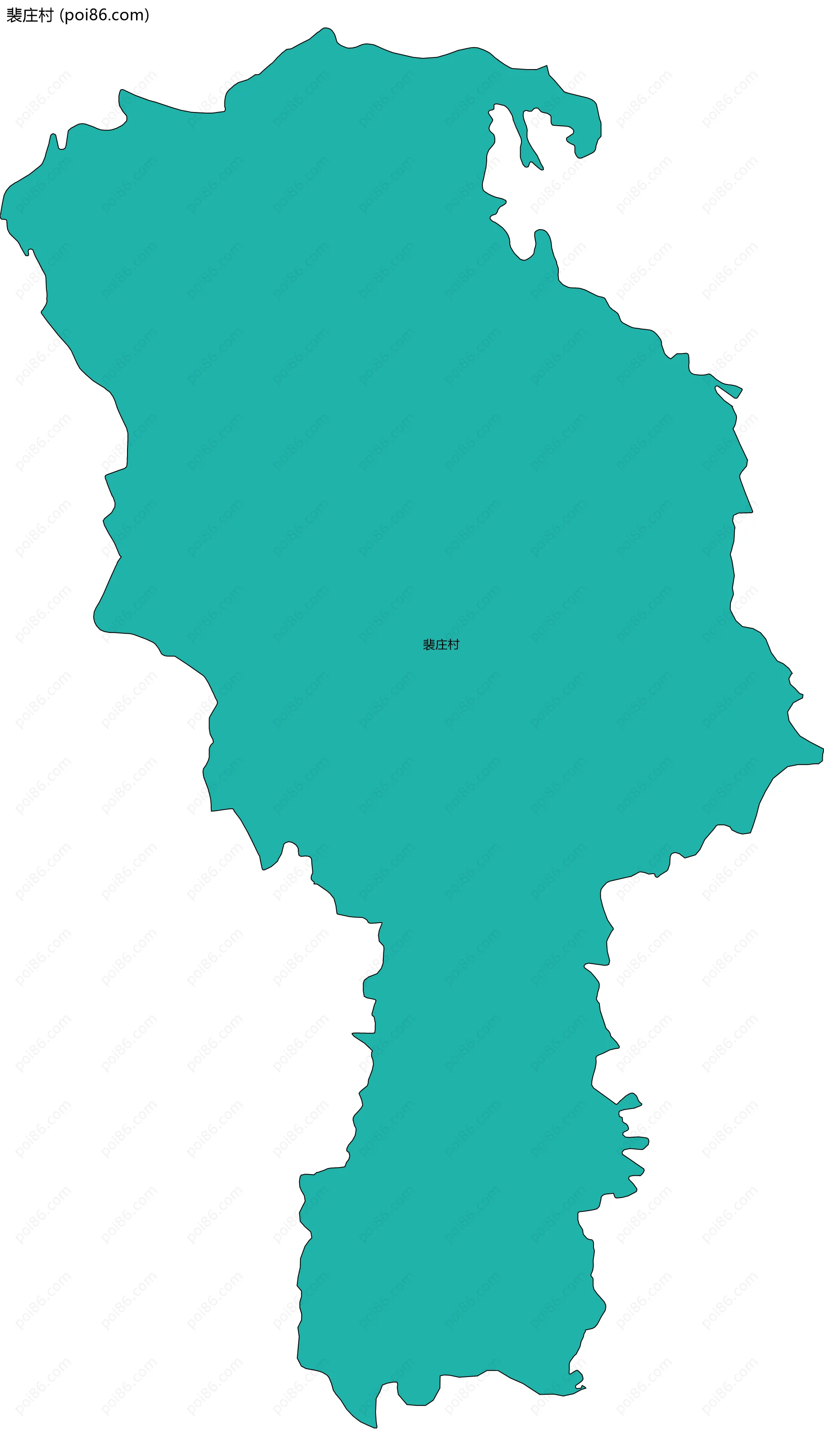 裴庄村边界地图