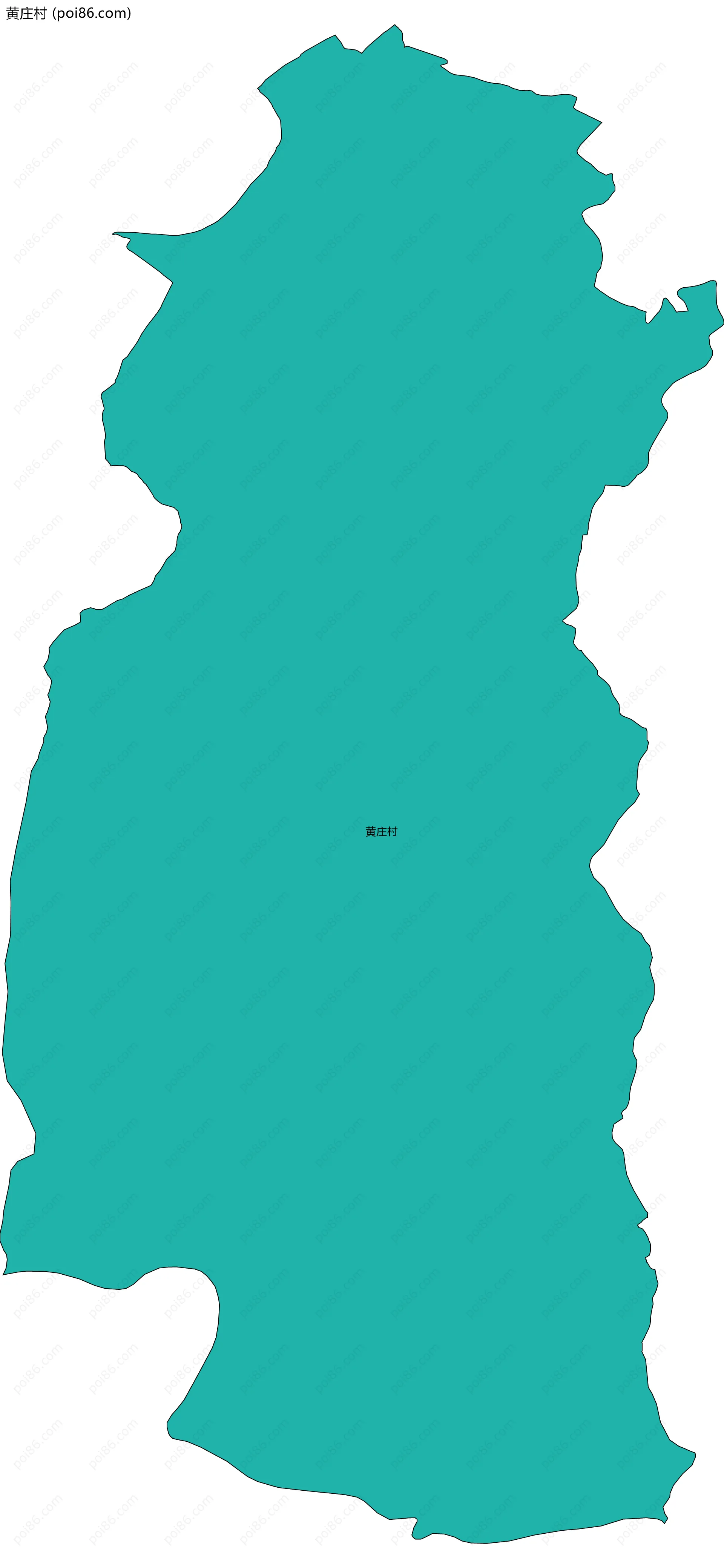 黄庄村边界地图