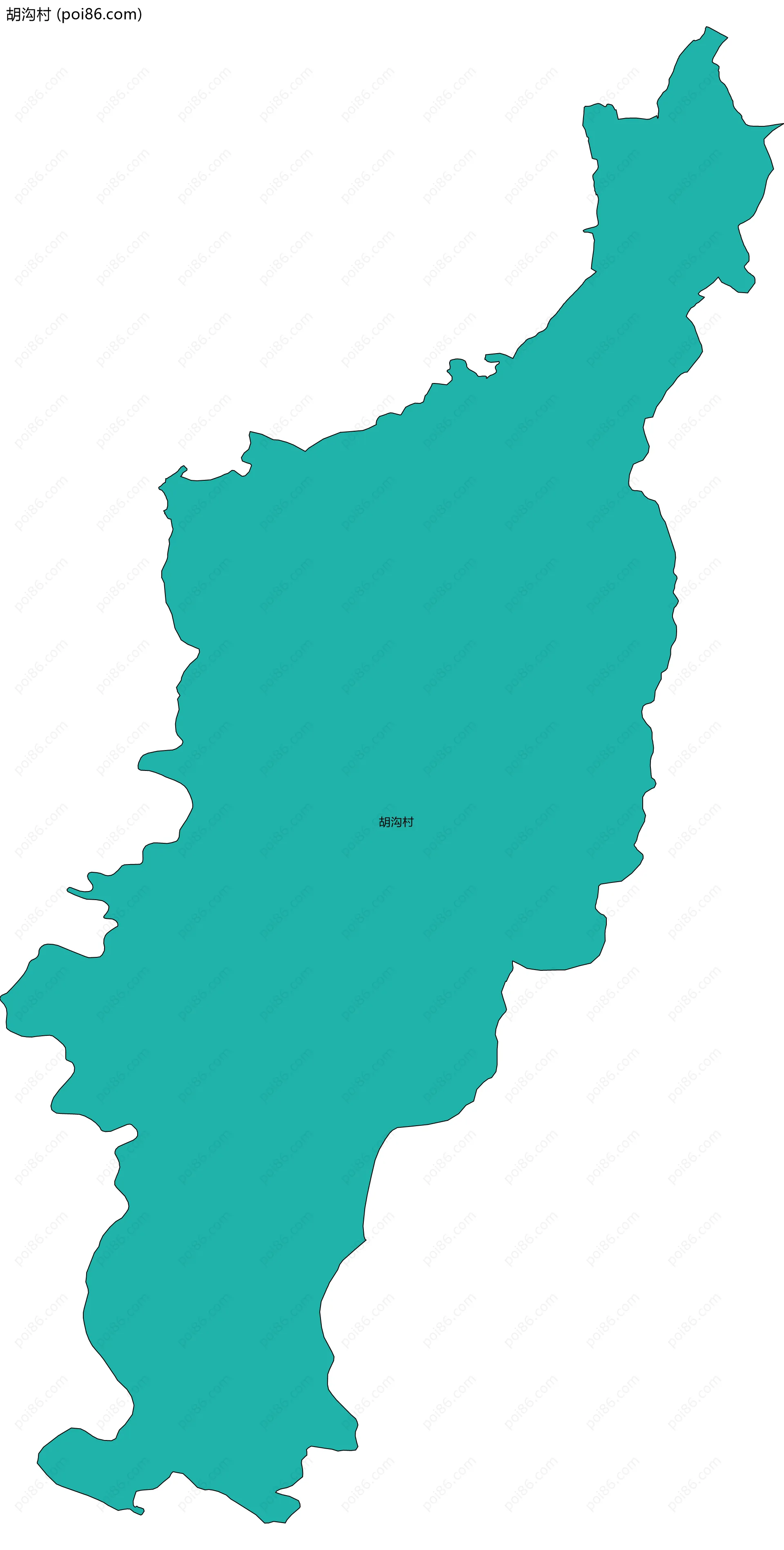 胡沟村边界地图