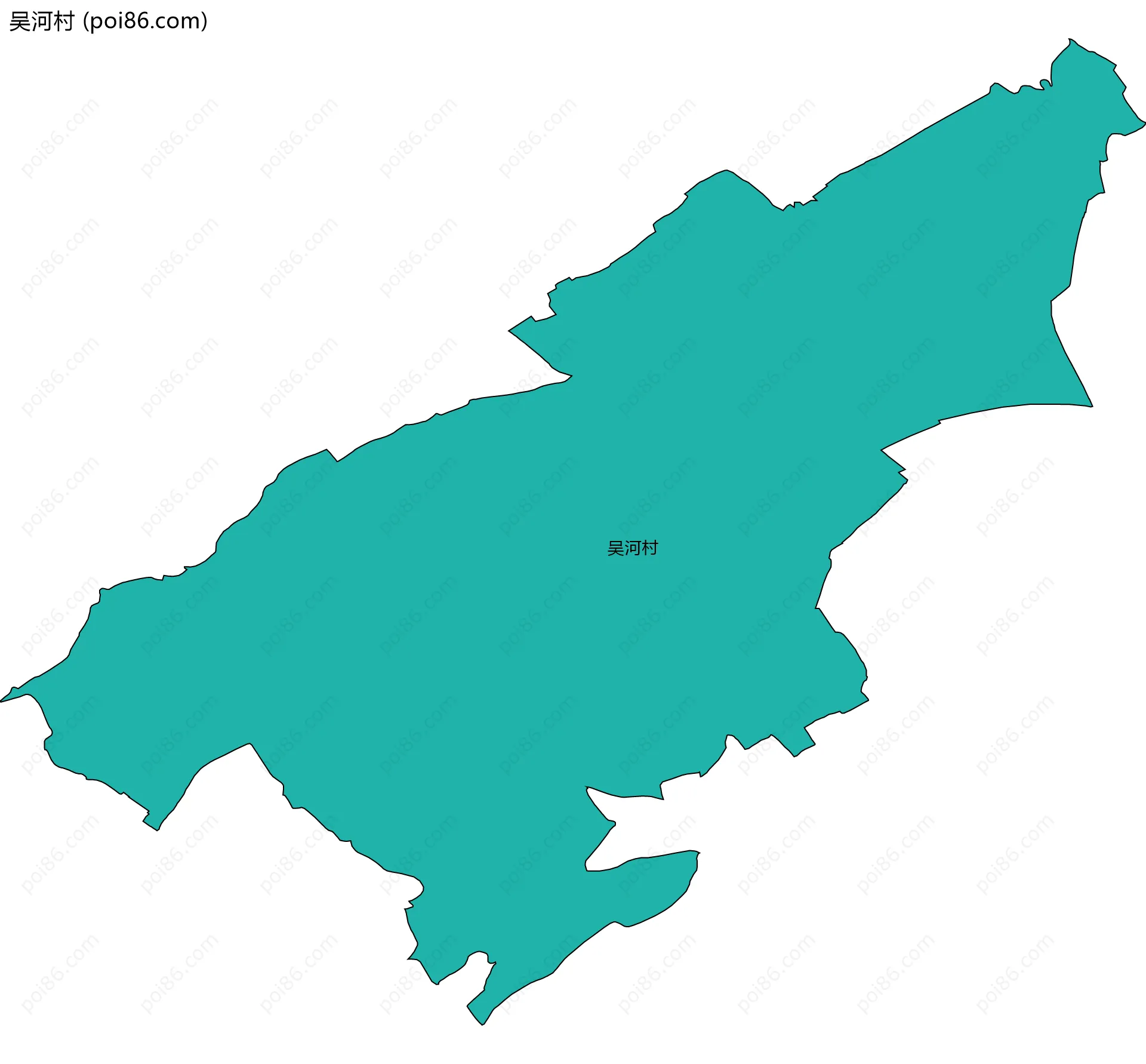 吴河村边界地图