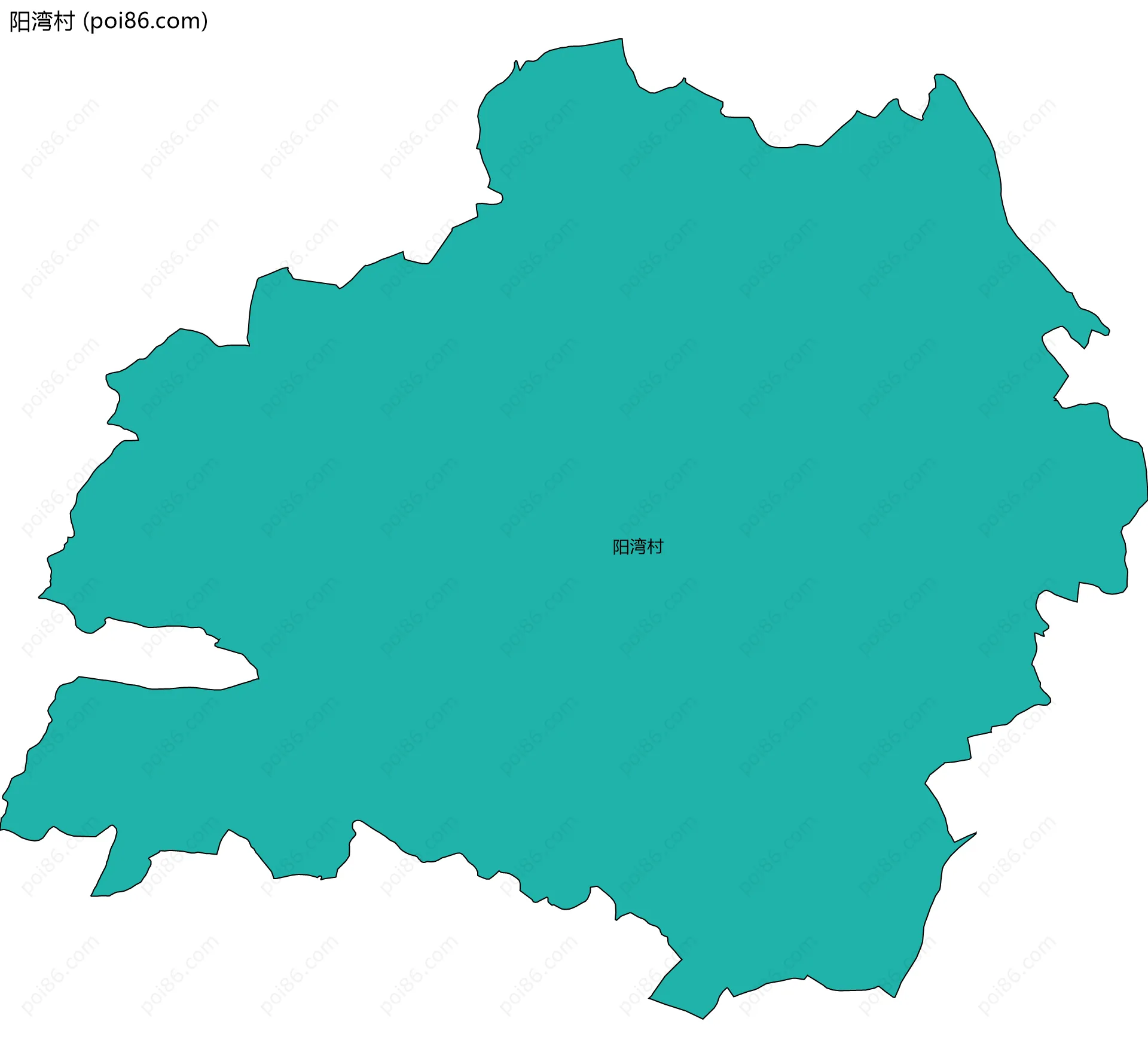 阳湾村边界地图