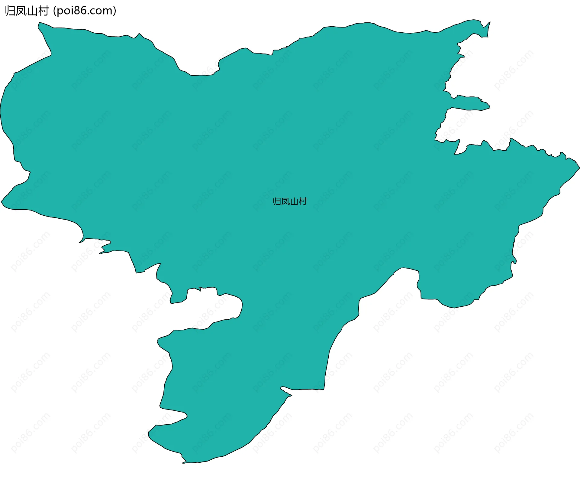 归凤山村边界地图