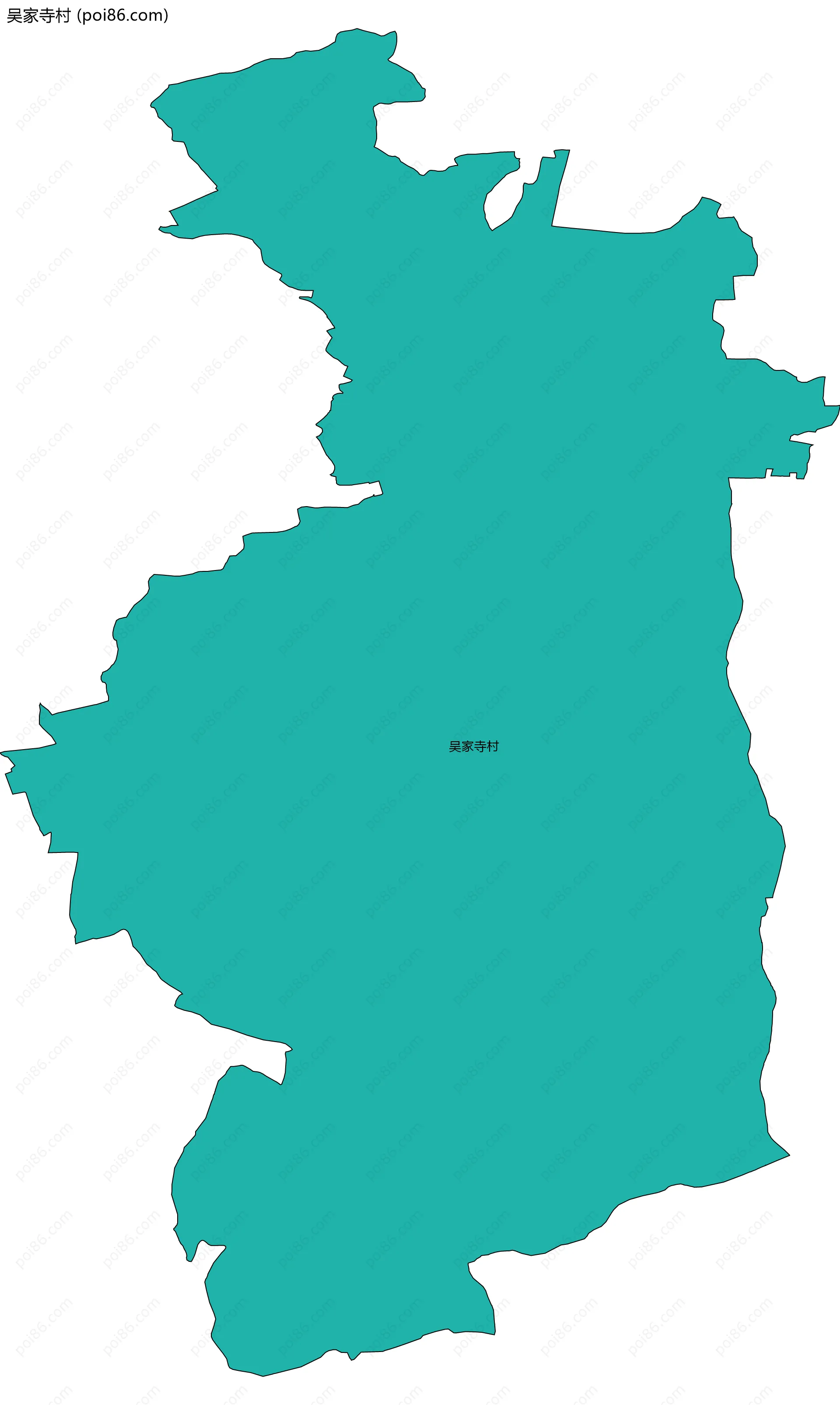 吴家寺村边界地图