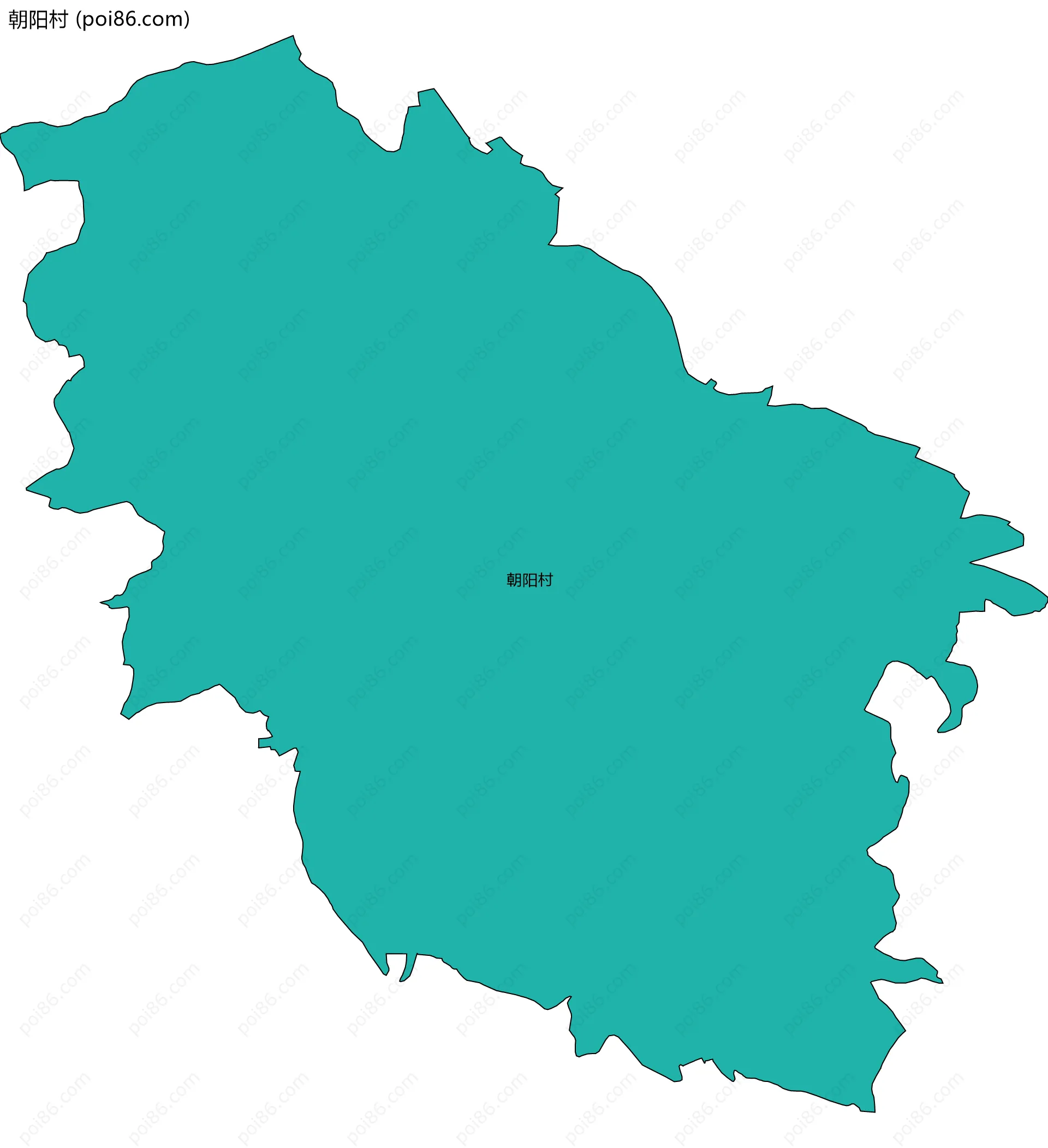 朝阳村边界地图