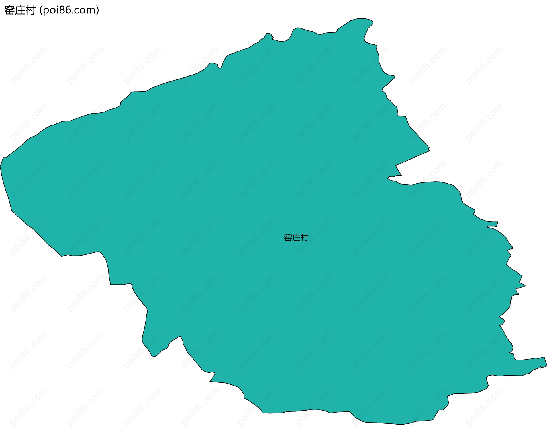 窑庄村边界地图