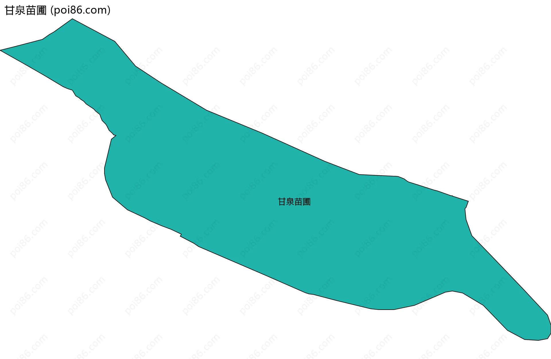 甘泉苗圃边界地图