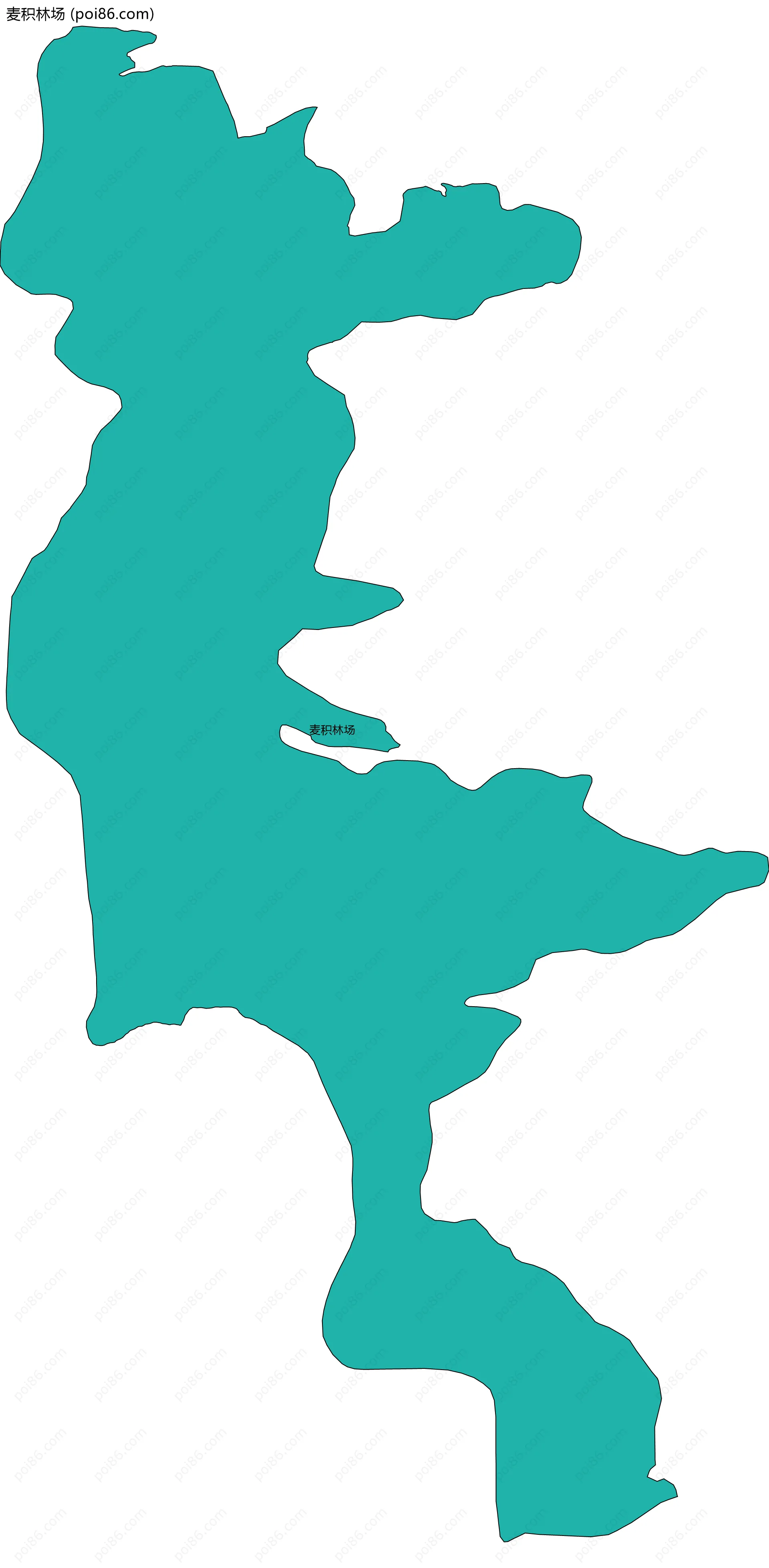 麦积林场边界地图