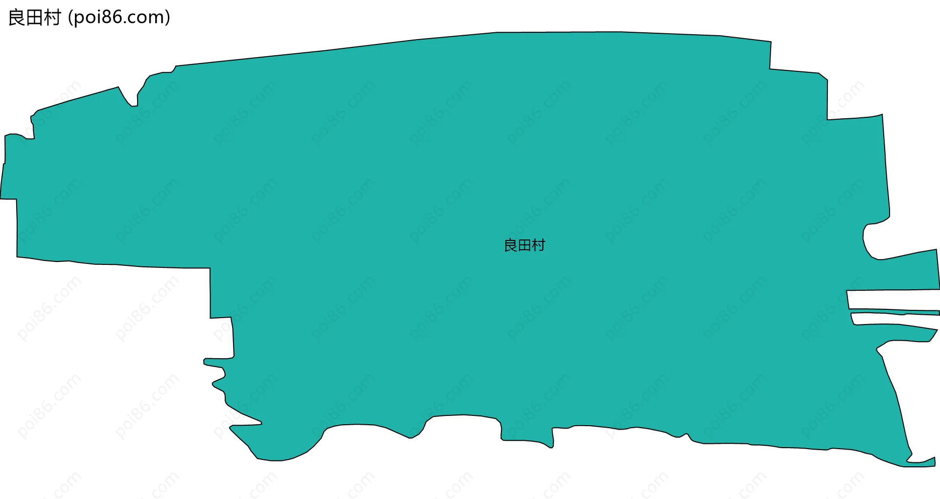 良田村边界地图