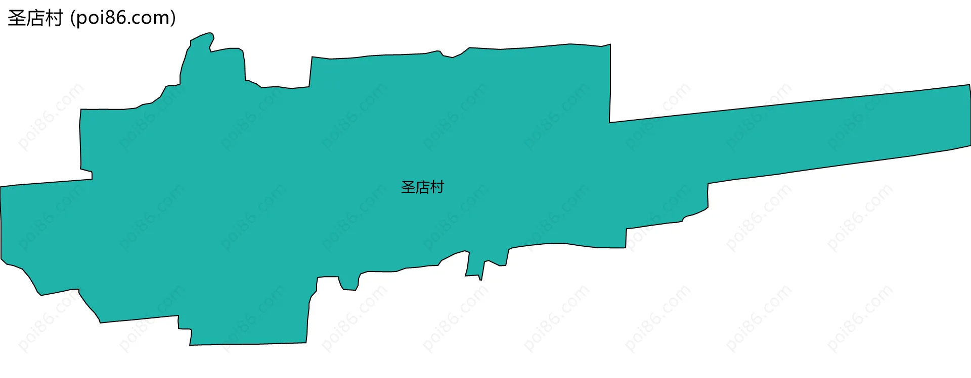 圣店村边界地图