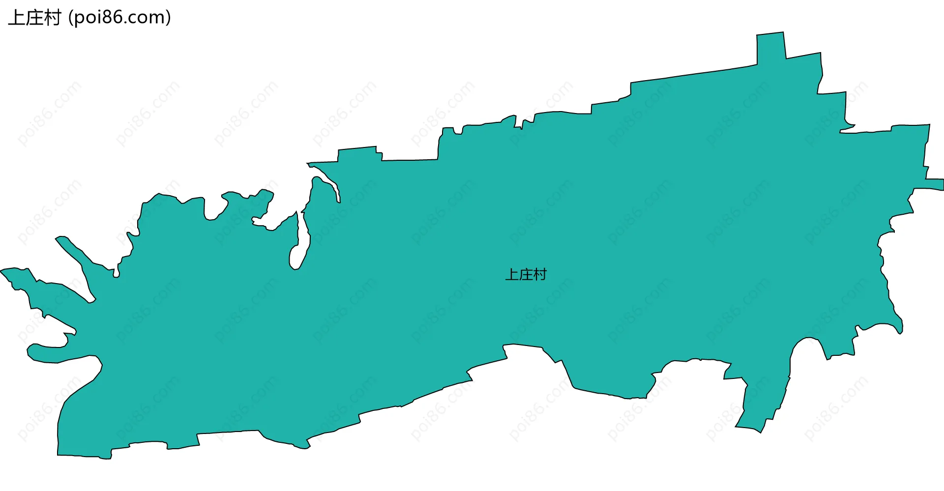 上庄村边界地图