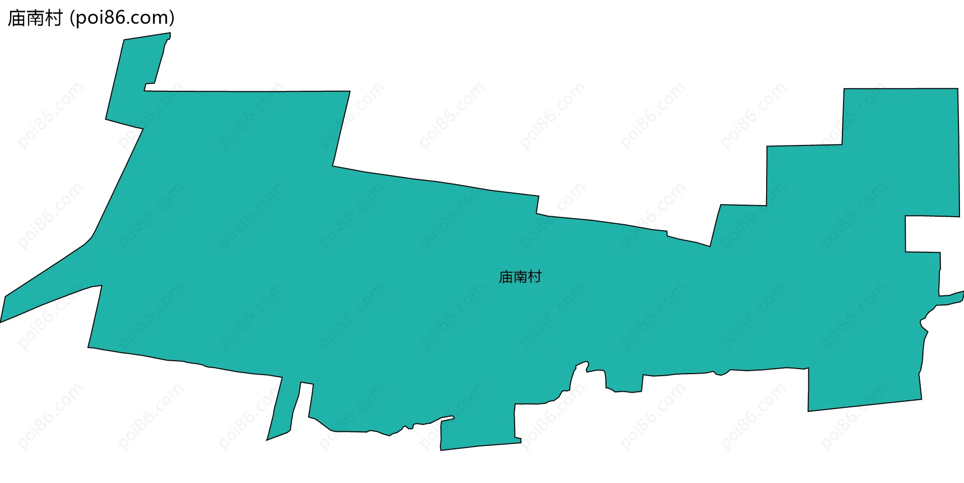 庙南村边界地图