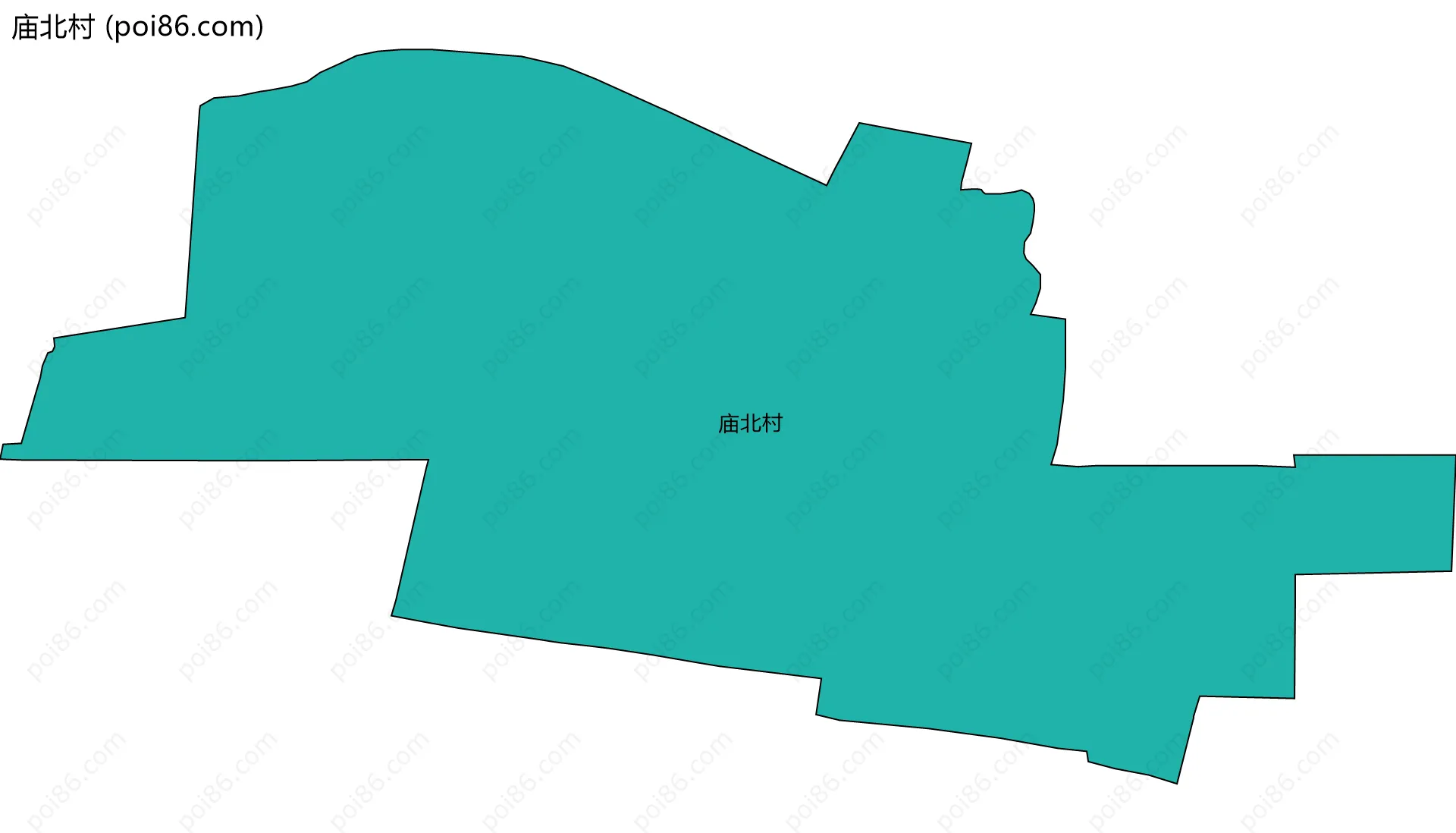 庙北村边界地图