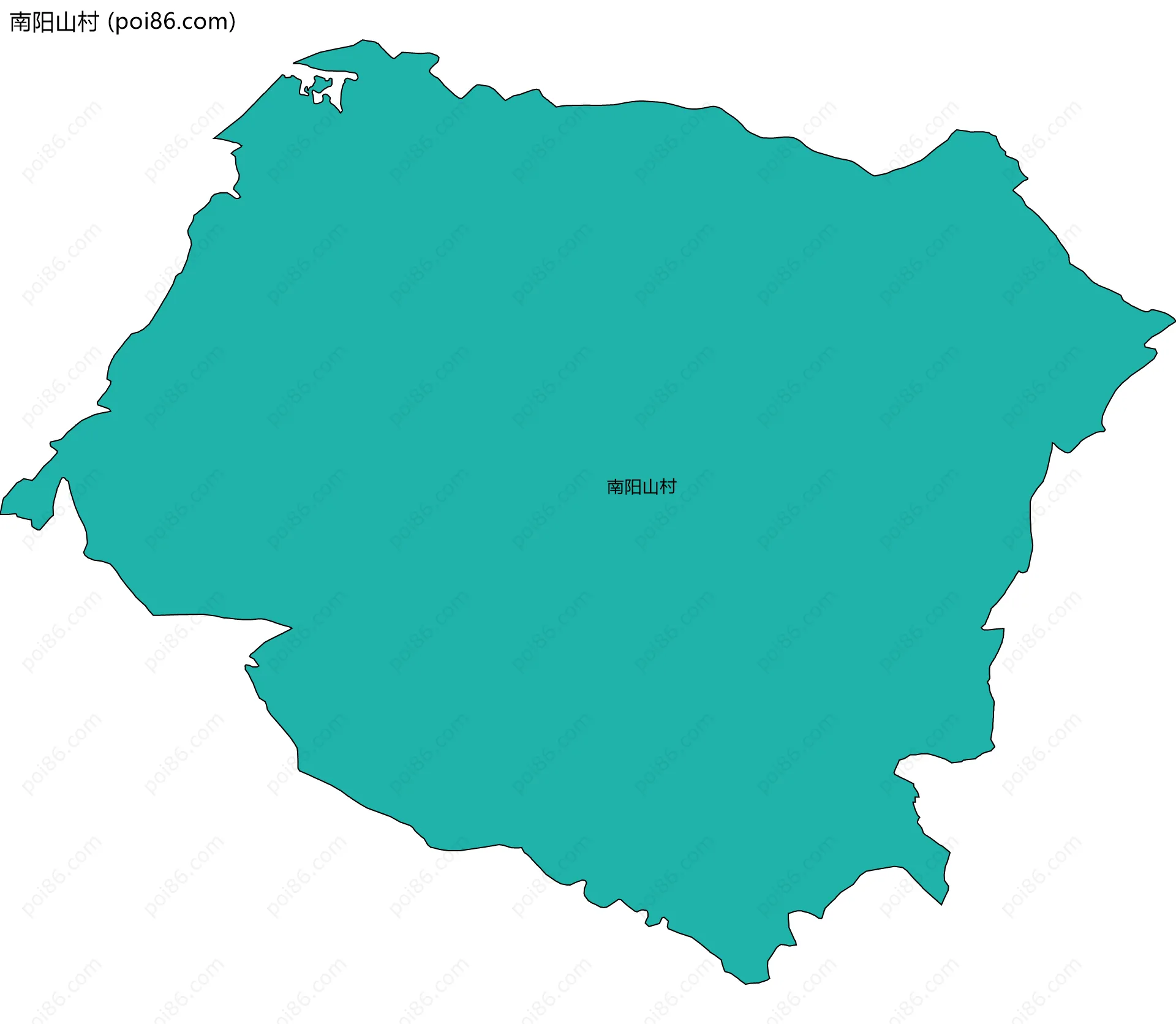 南阳山村边界地图