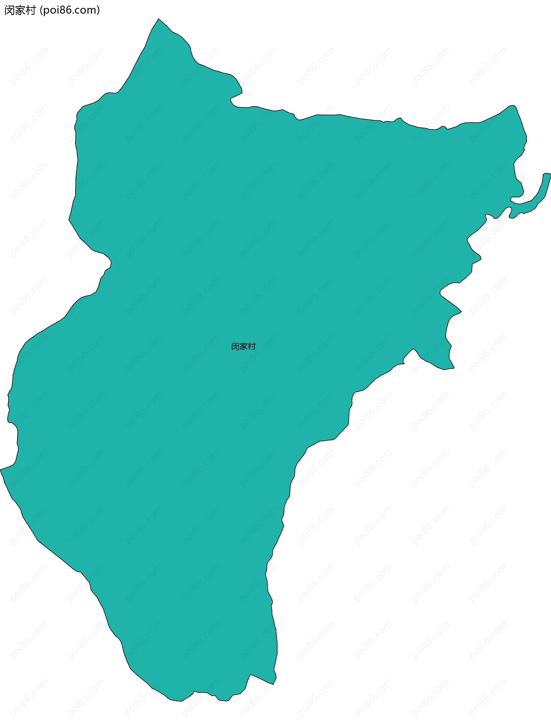 闵家村边界地图