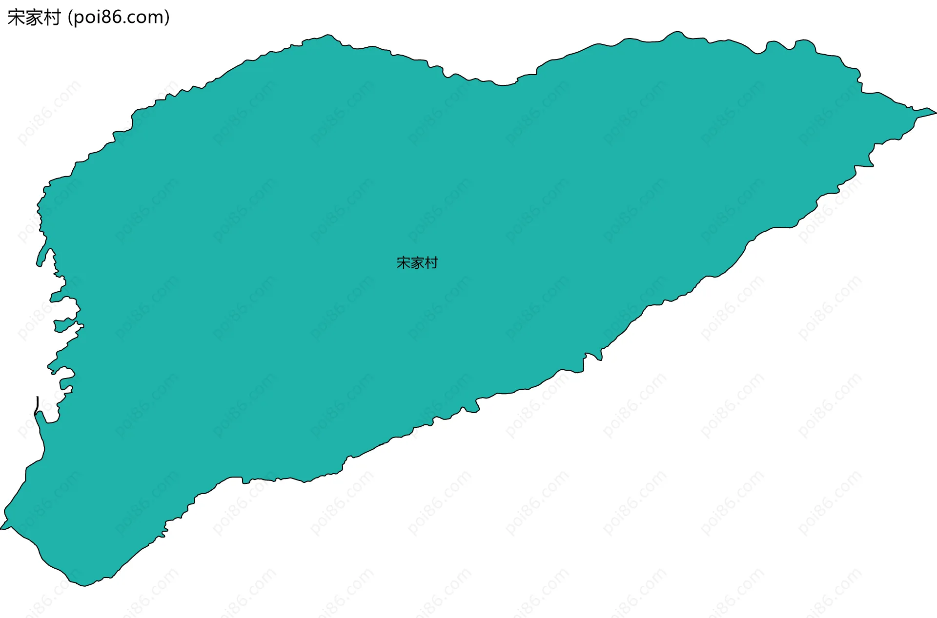 宋家村边界地图