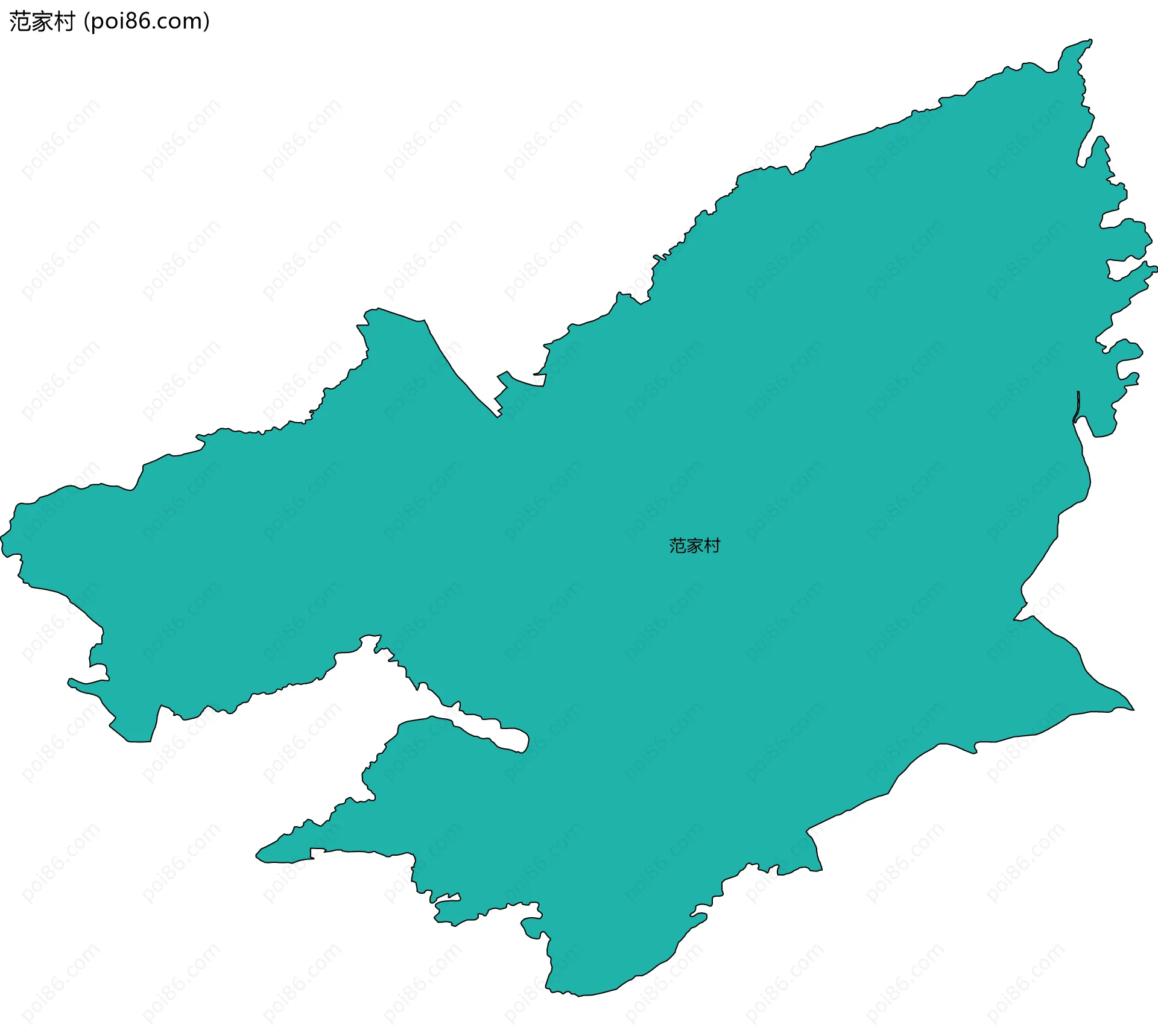 范家村边界地图