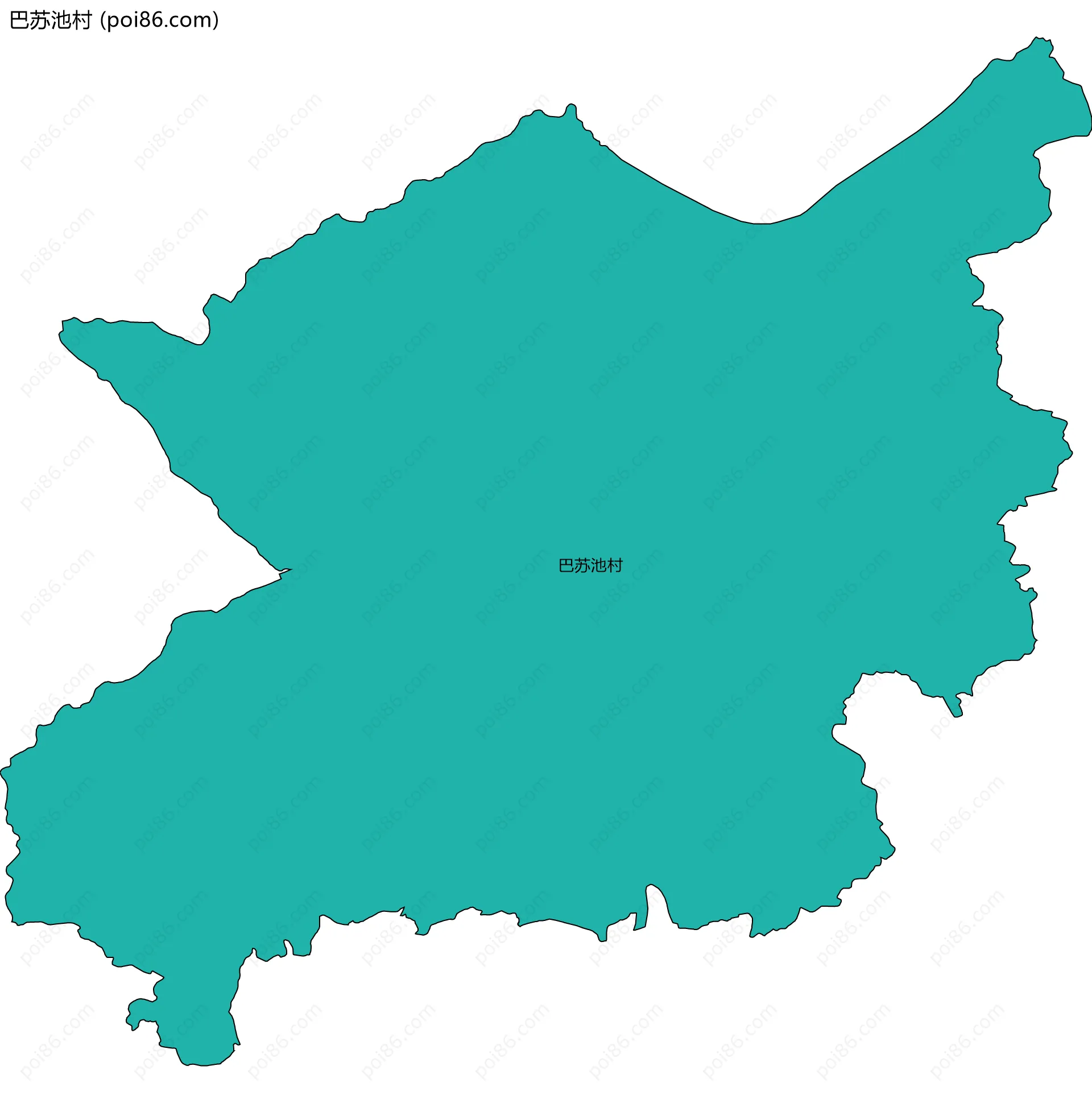 巴苏池村边界地图
