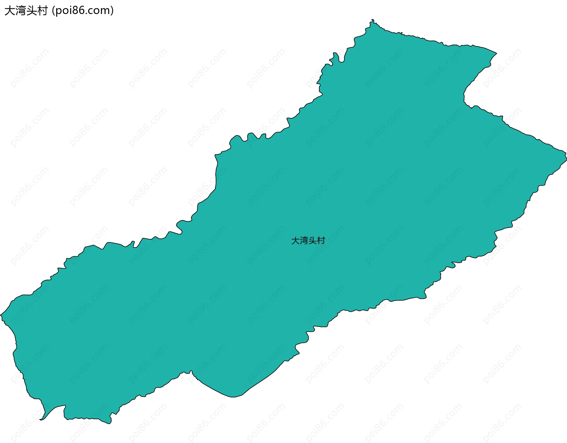 大湾头村边界地图