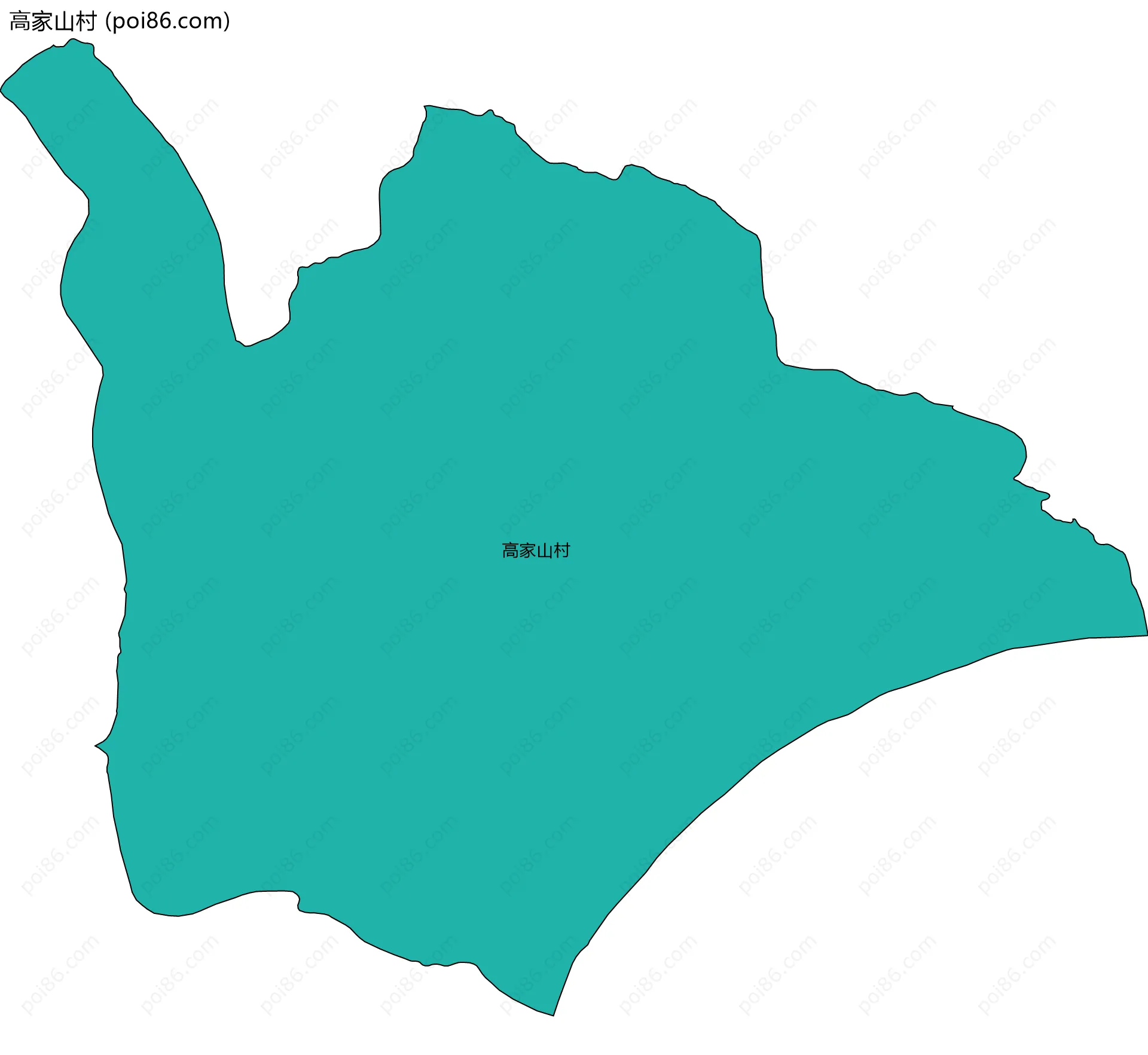 高家山村边界地图