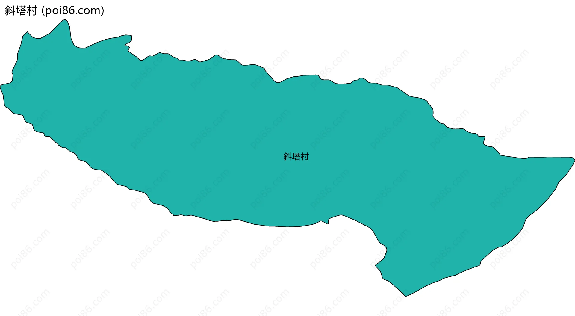 斜塔村边界地图