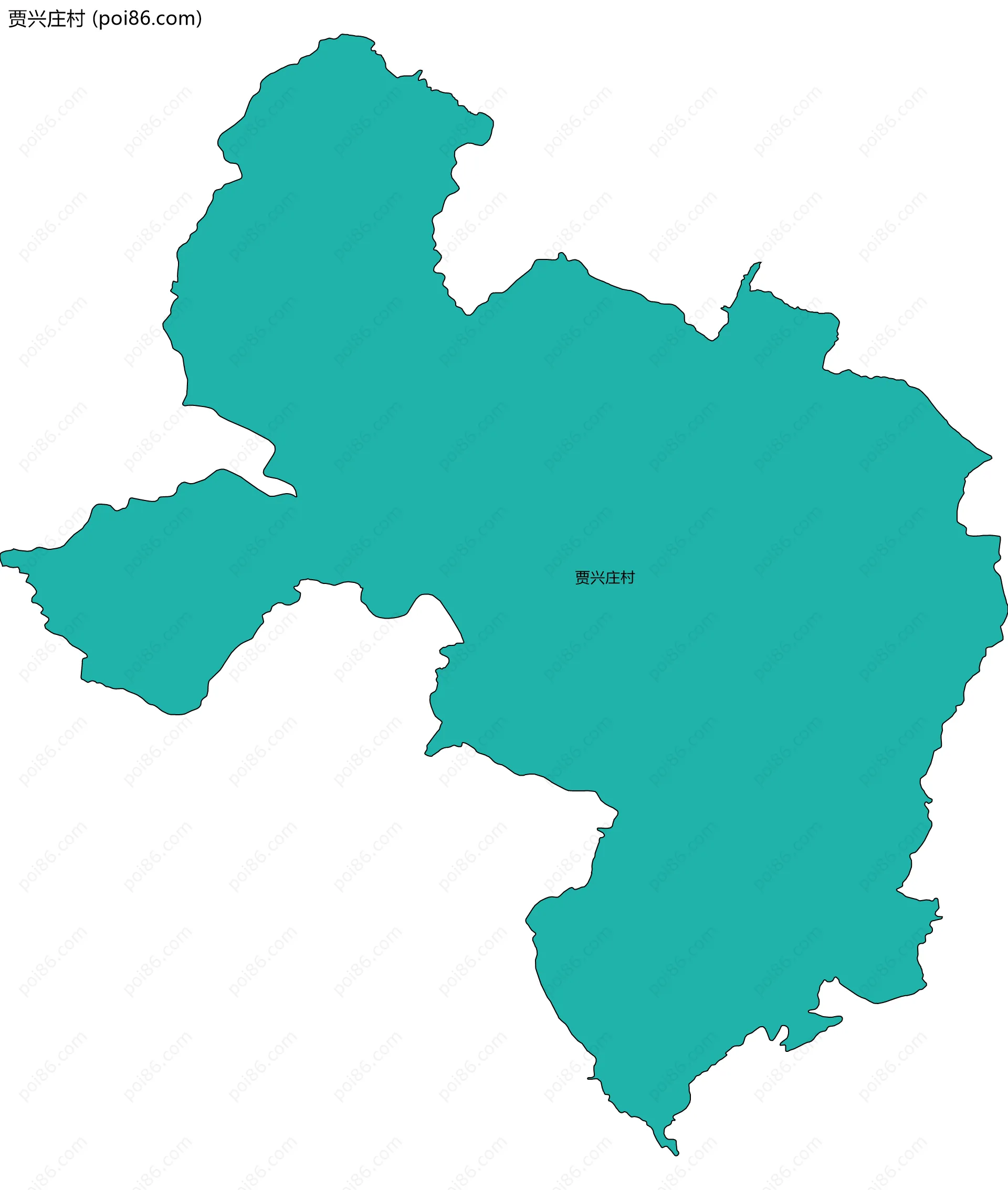 贾兴庄村边界地图