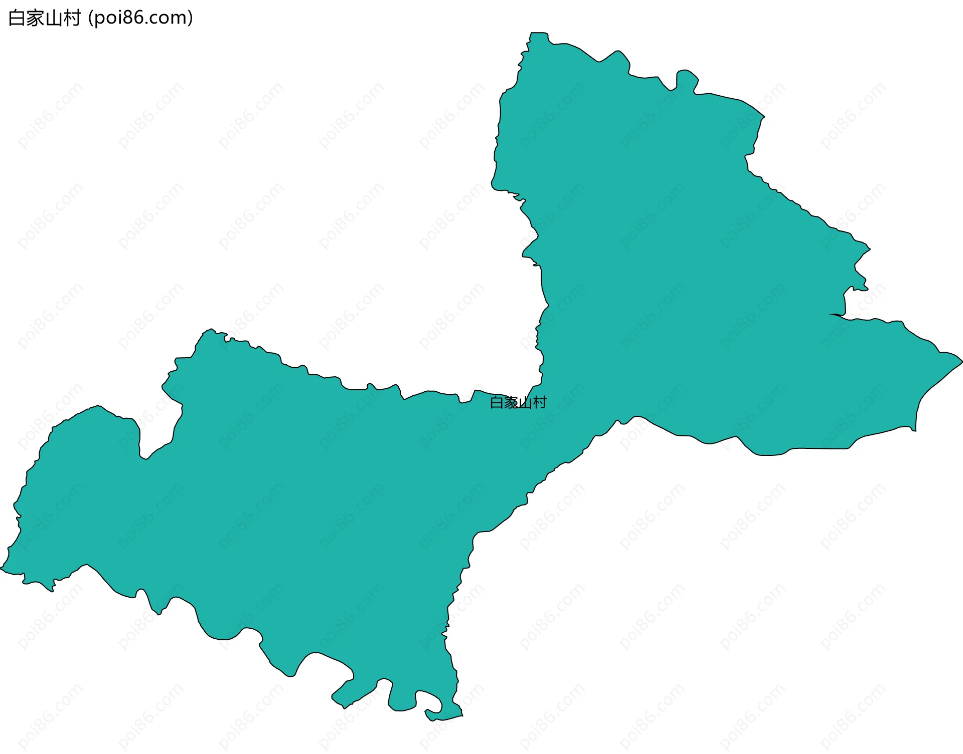 白家山村边界地图
