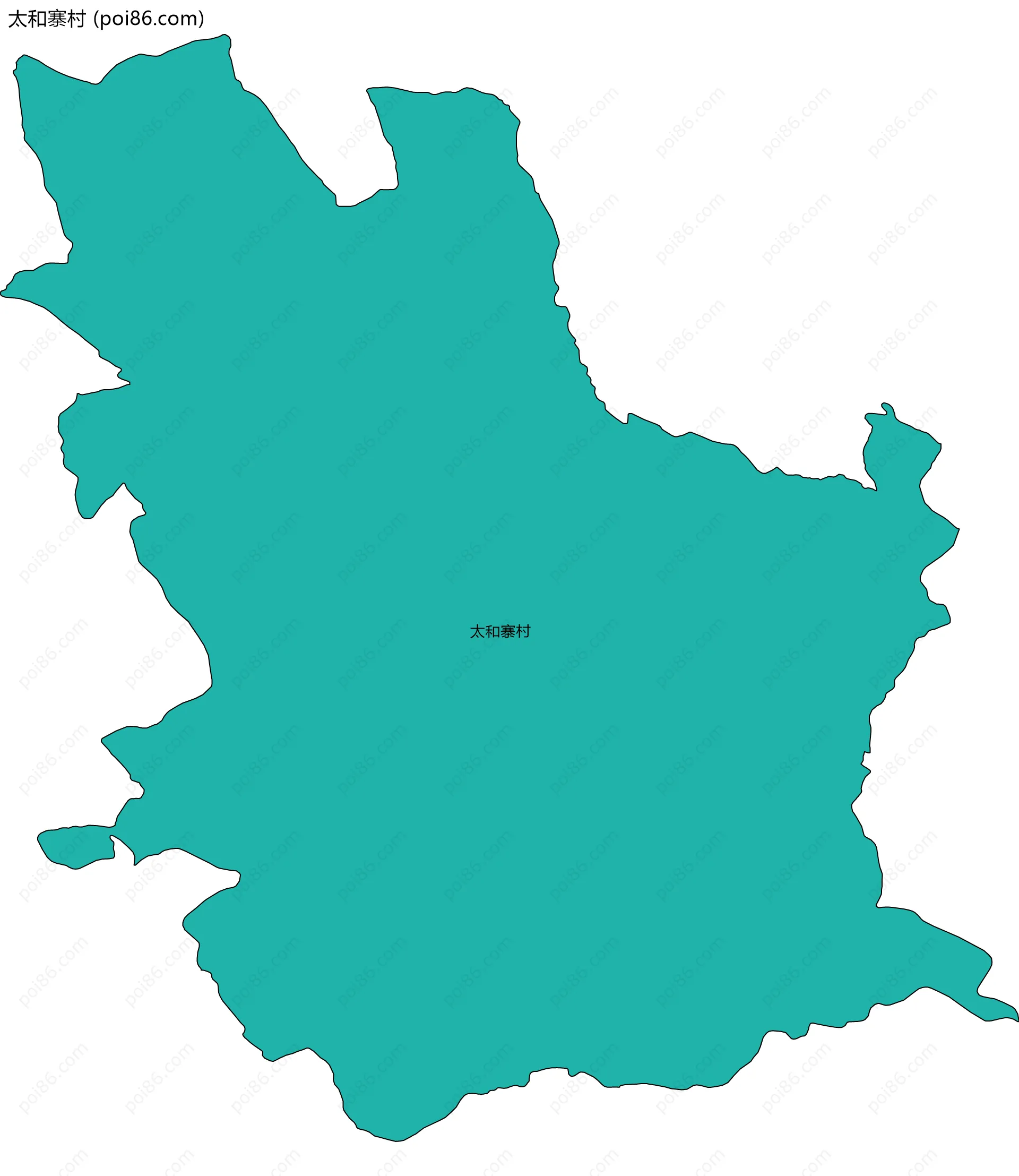 太和寨村边界地图