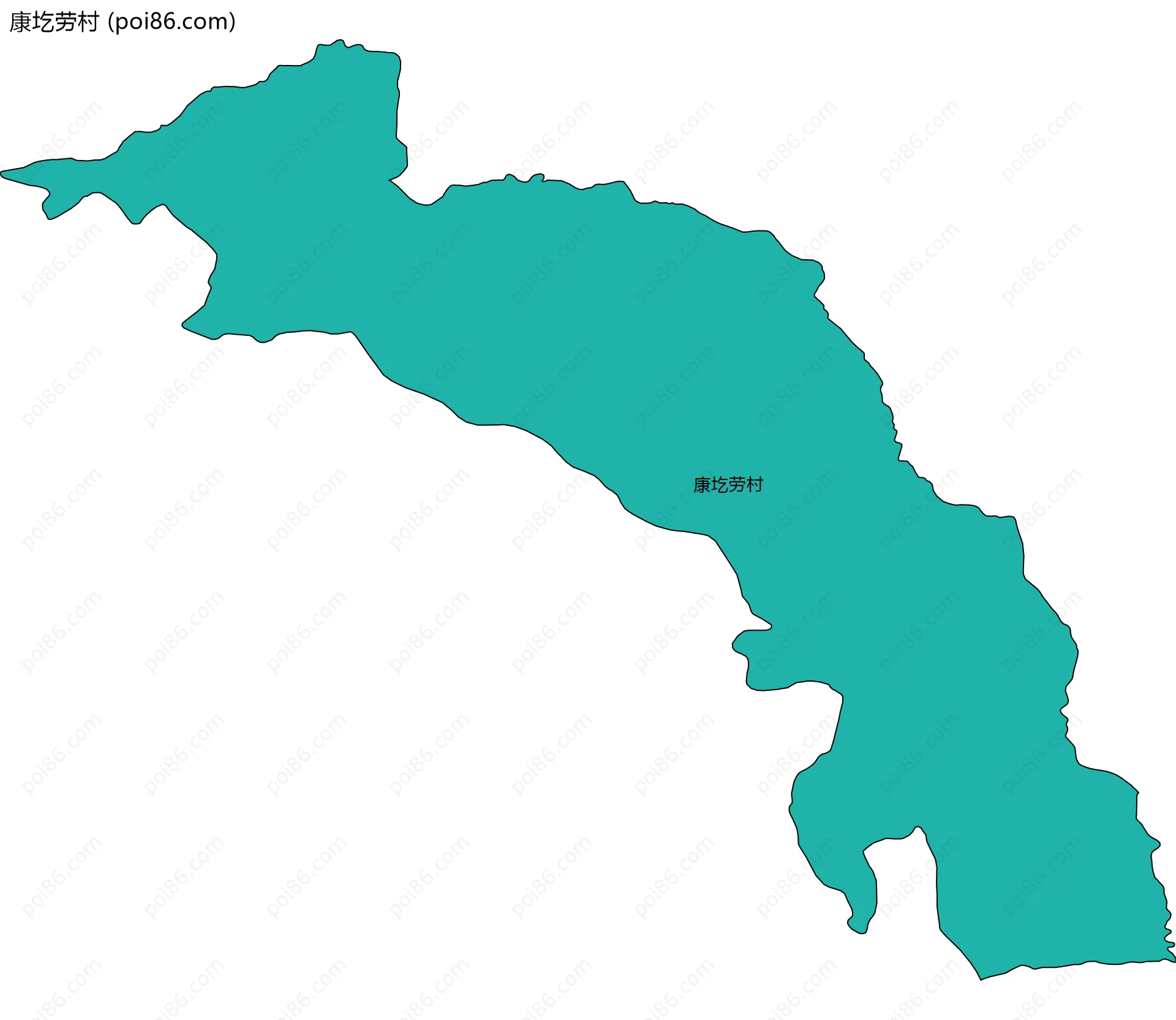 康圪劳村边界地图