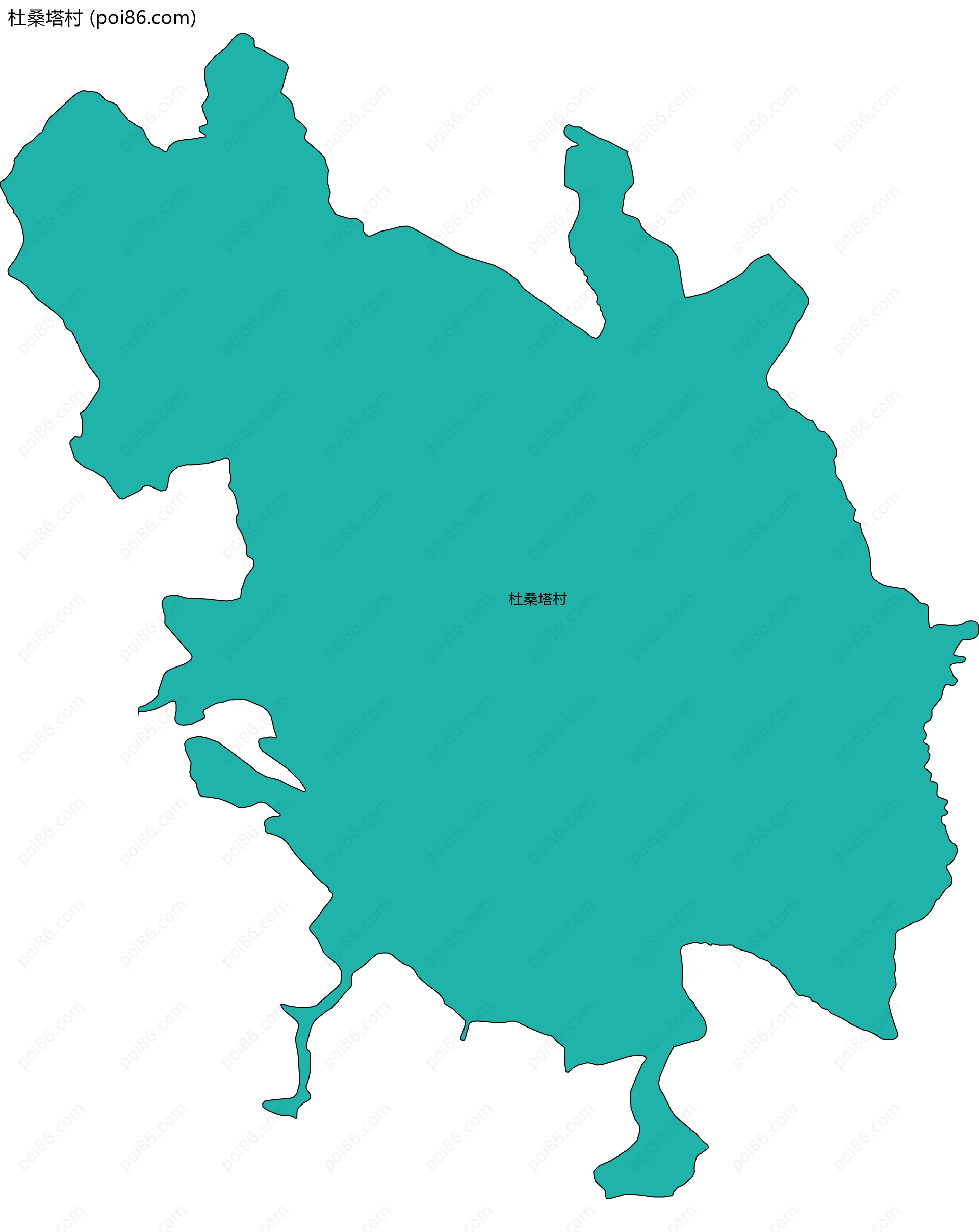 杜桑塔村边界地图