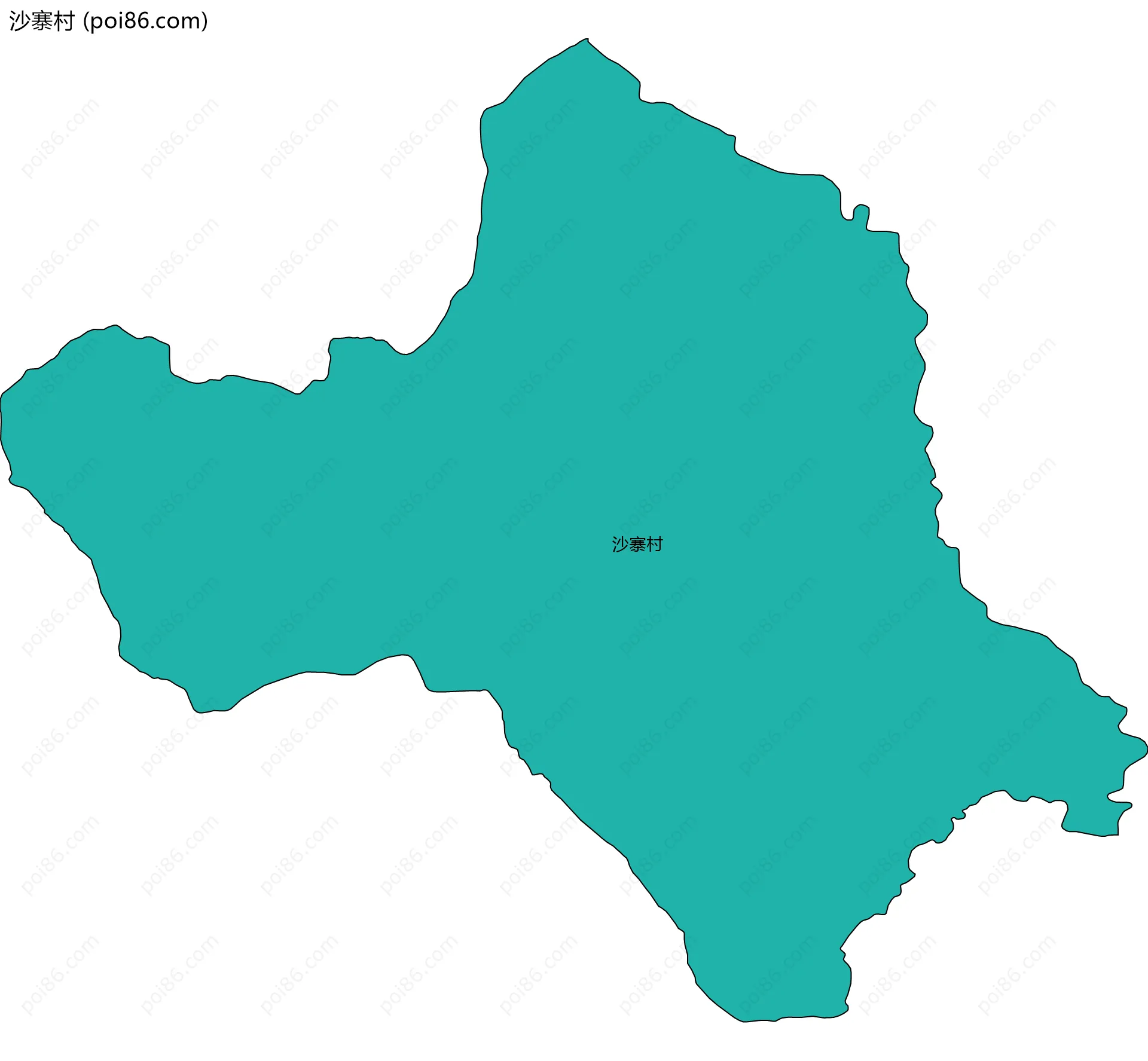 沙寨村边界地图