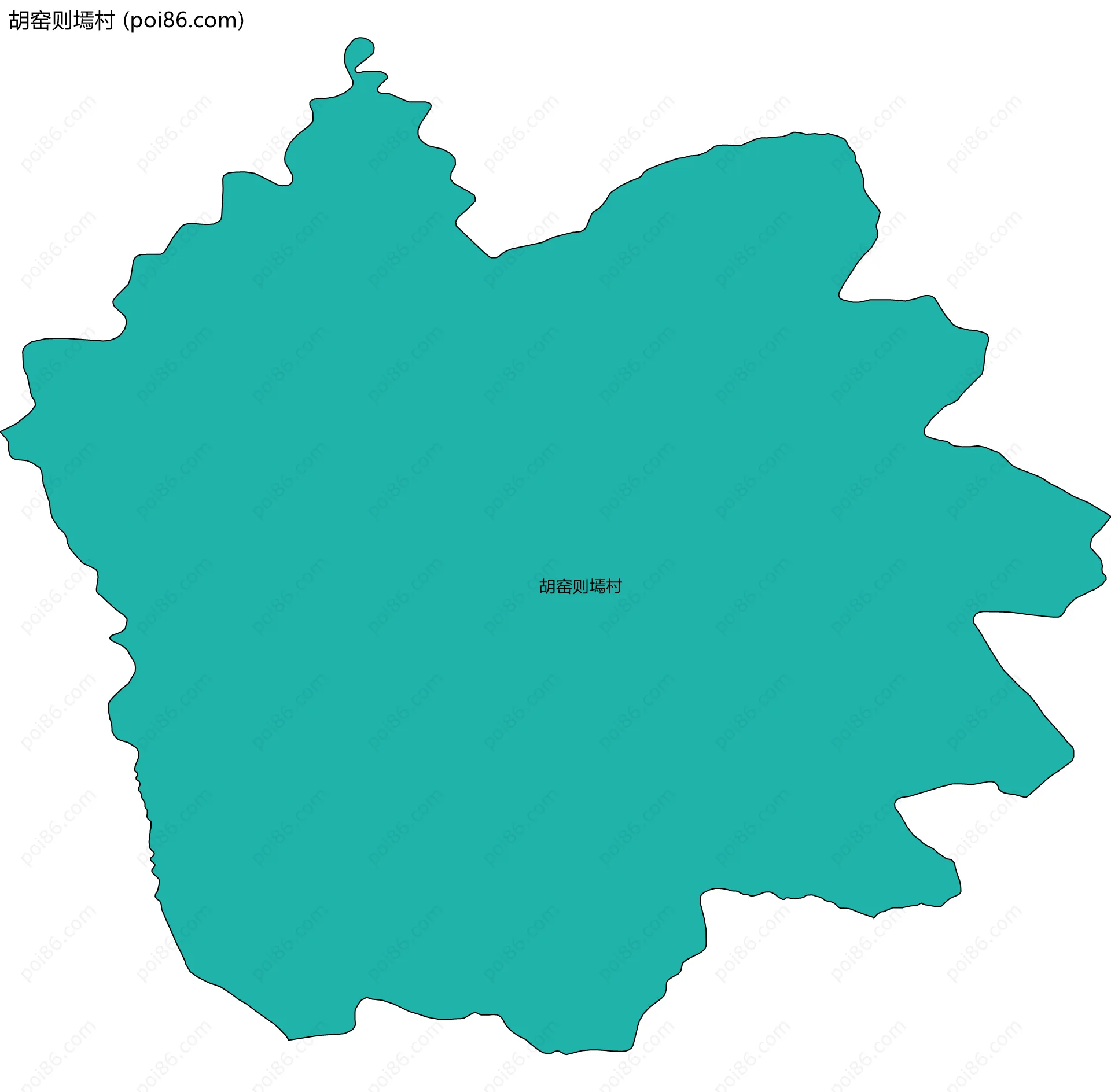 胡窑则墕村边界地图