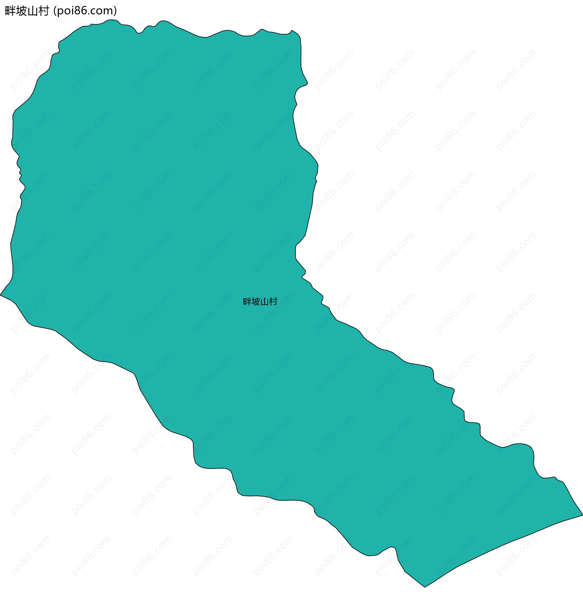 畔坡山村边界地图