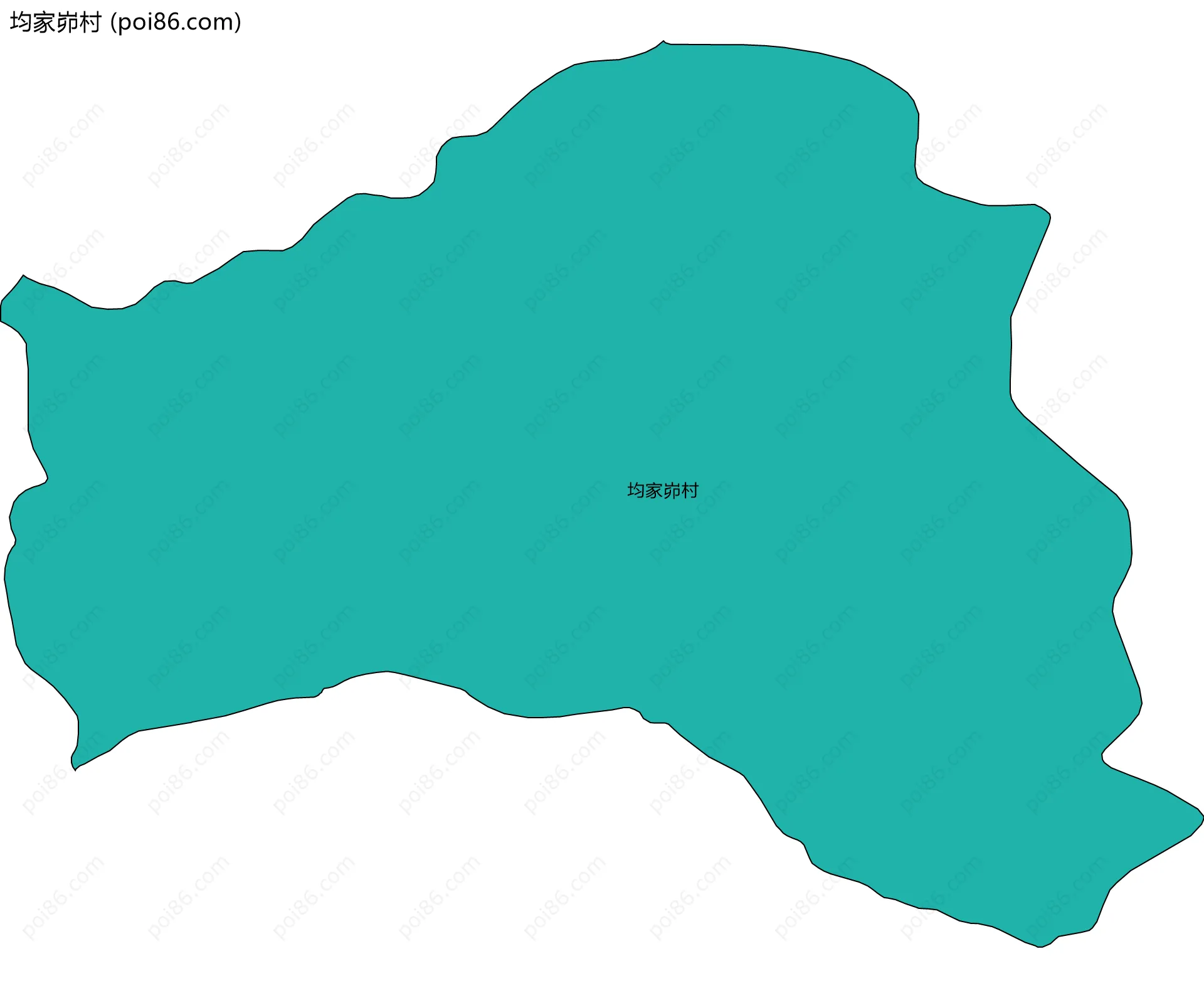 均家峁村边界地图