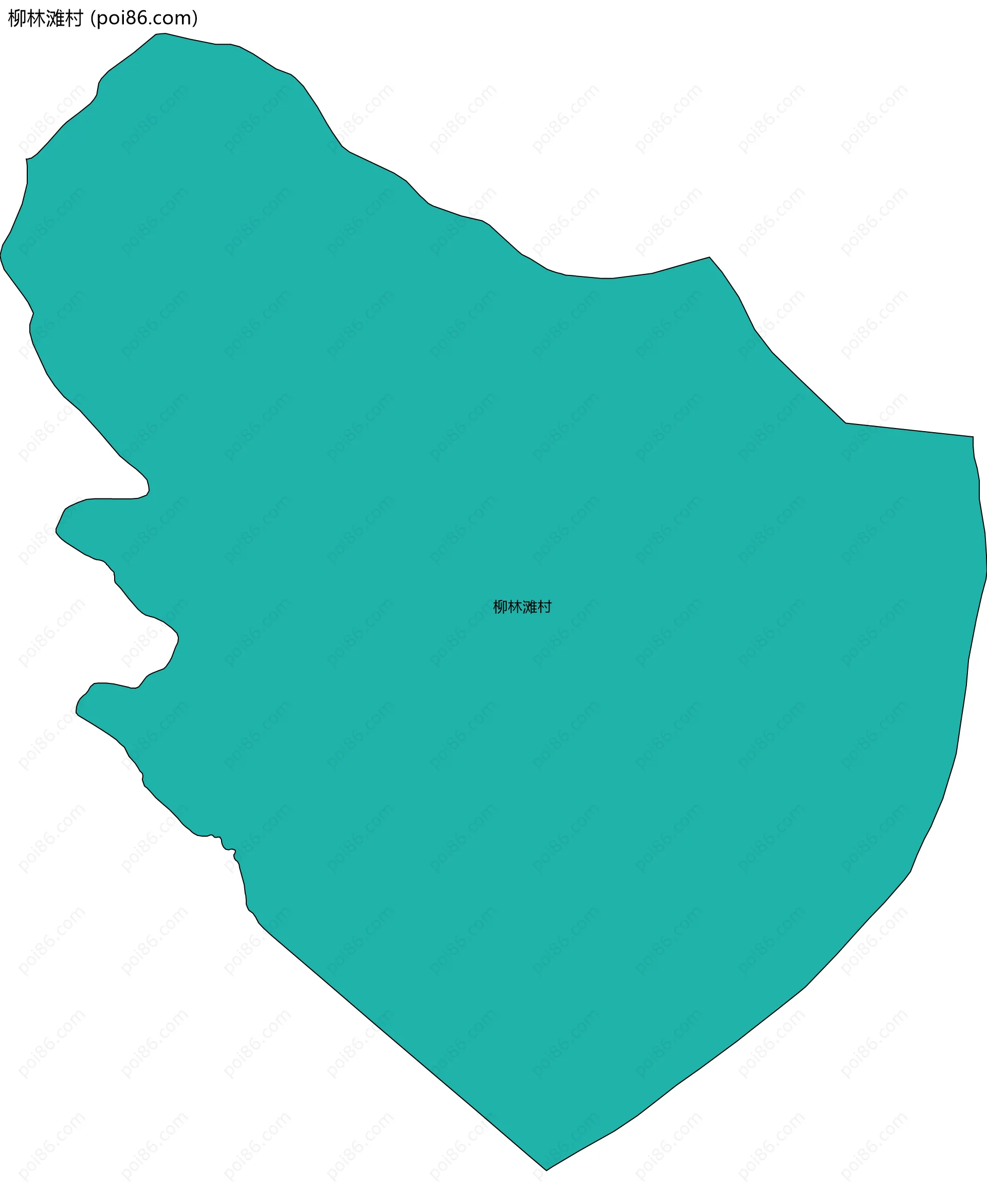 柳林滩村边界地图