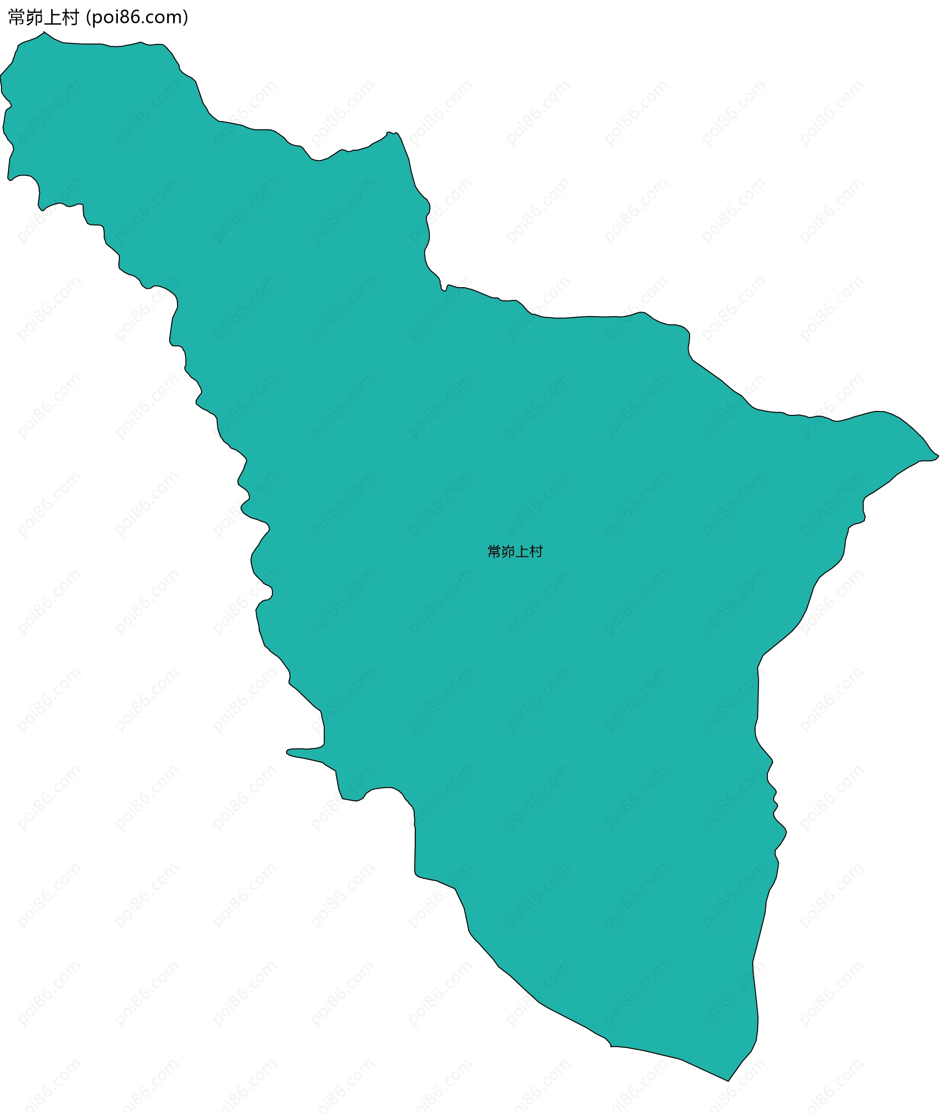 常峁上村边界地图