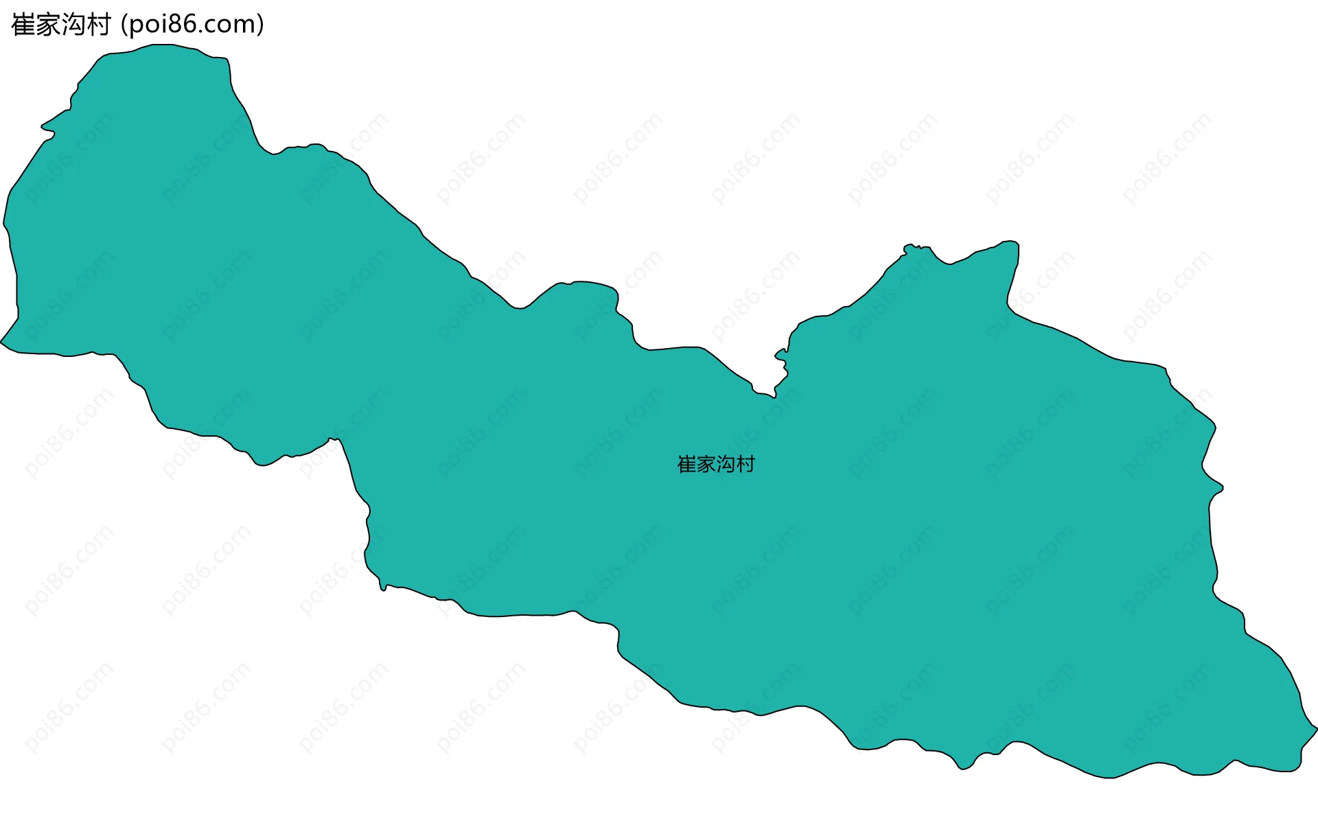 崔家沟村边界地图