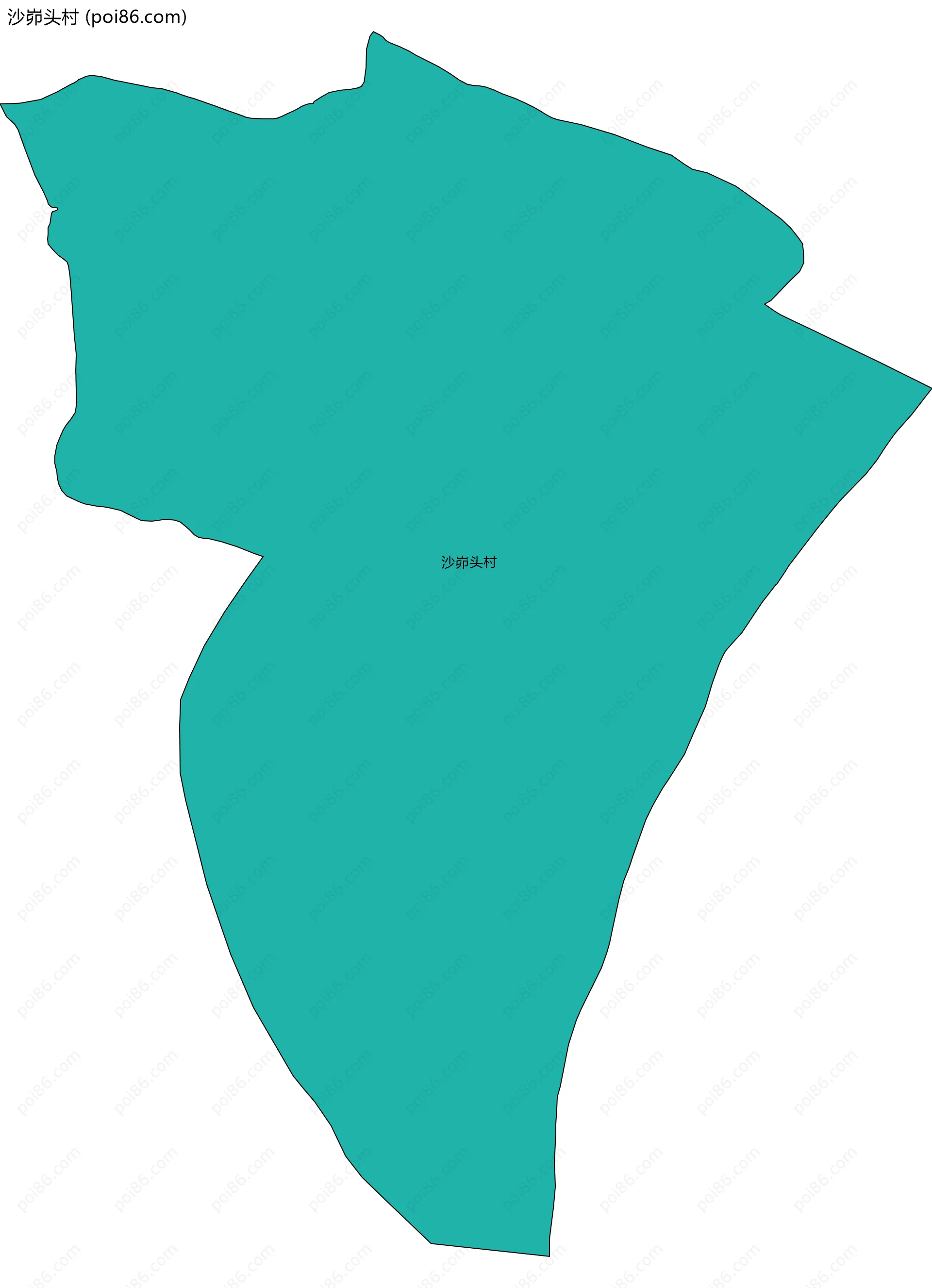 沙峁头村边界地图